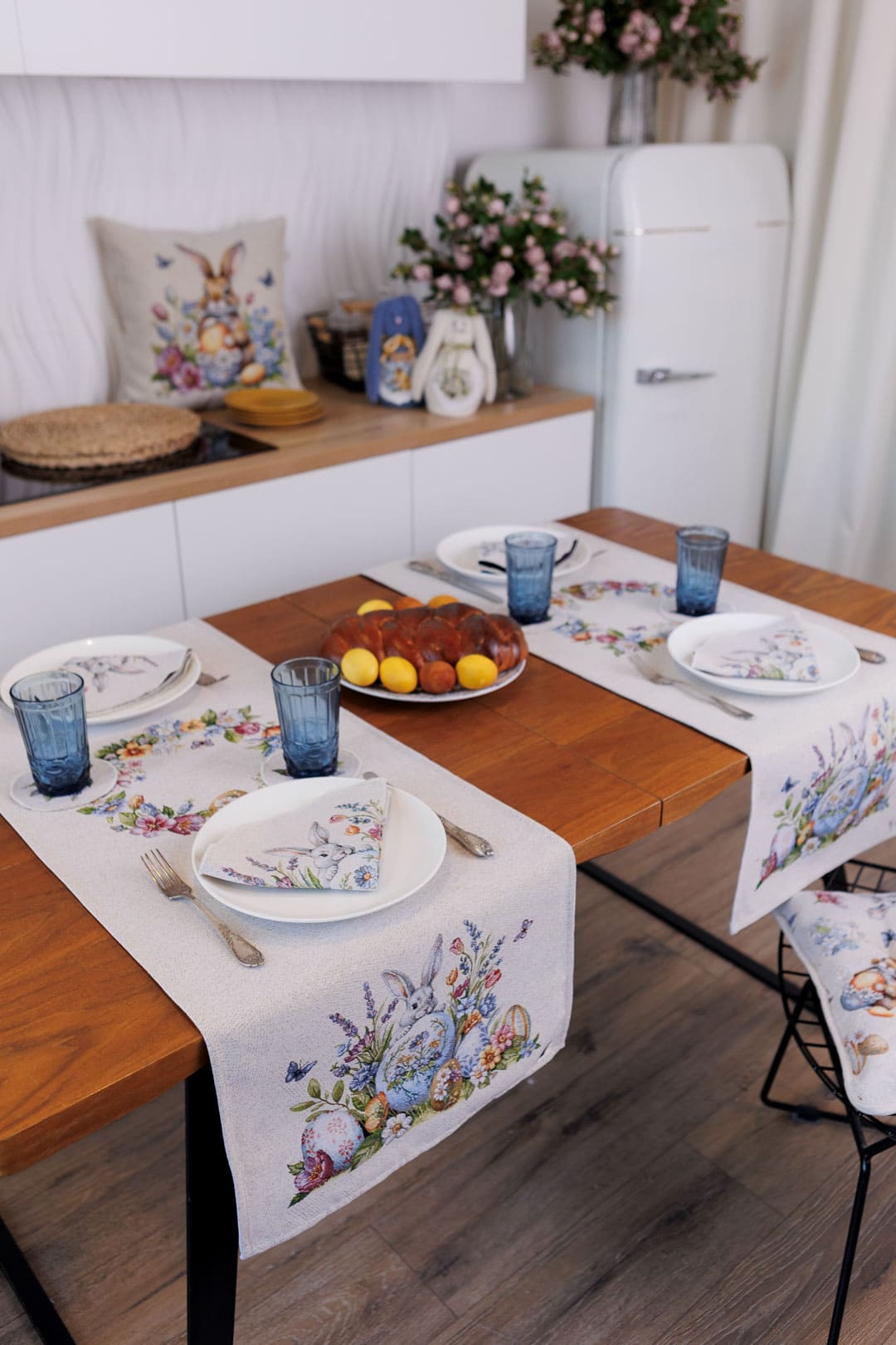 Easter Table Runner «Spring Easter Eggs» - Luxury Tapestry - Textile4Family