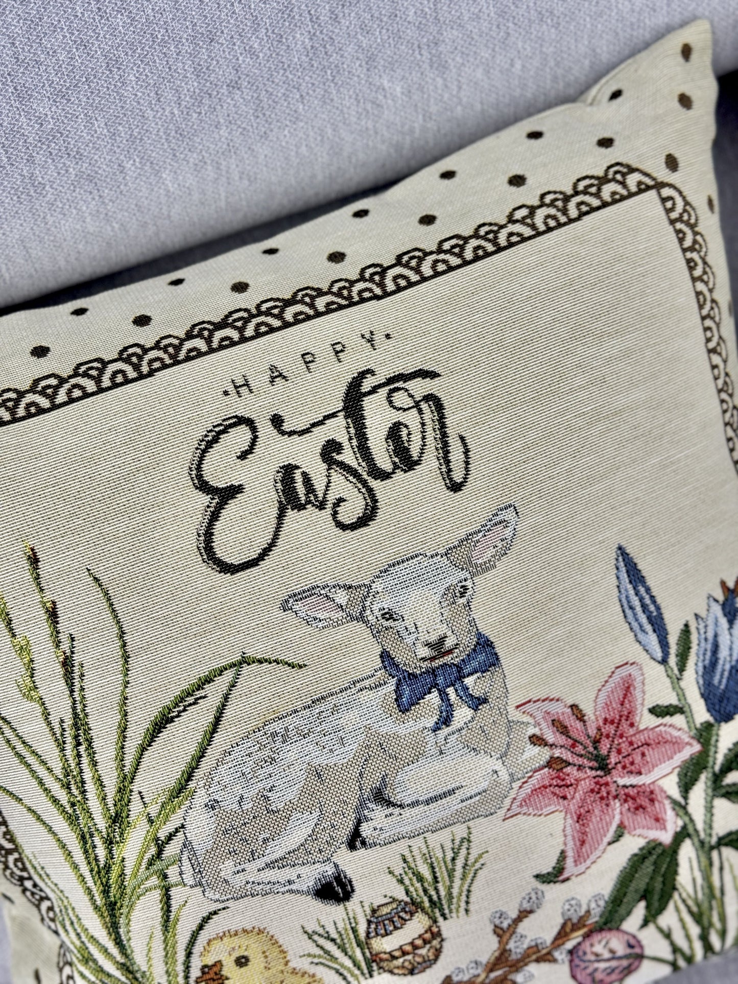 Easter tapestry cushion cover «Easter chick» Limaso Textile