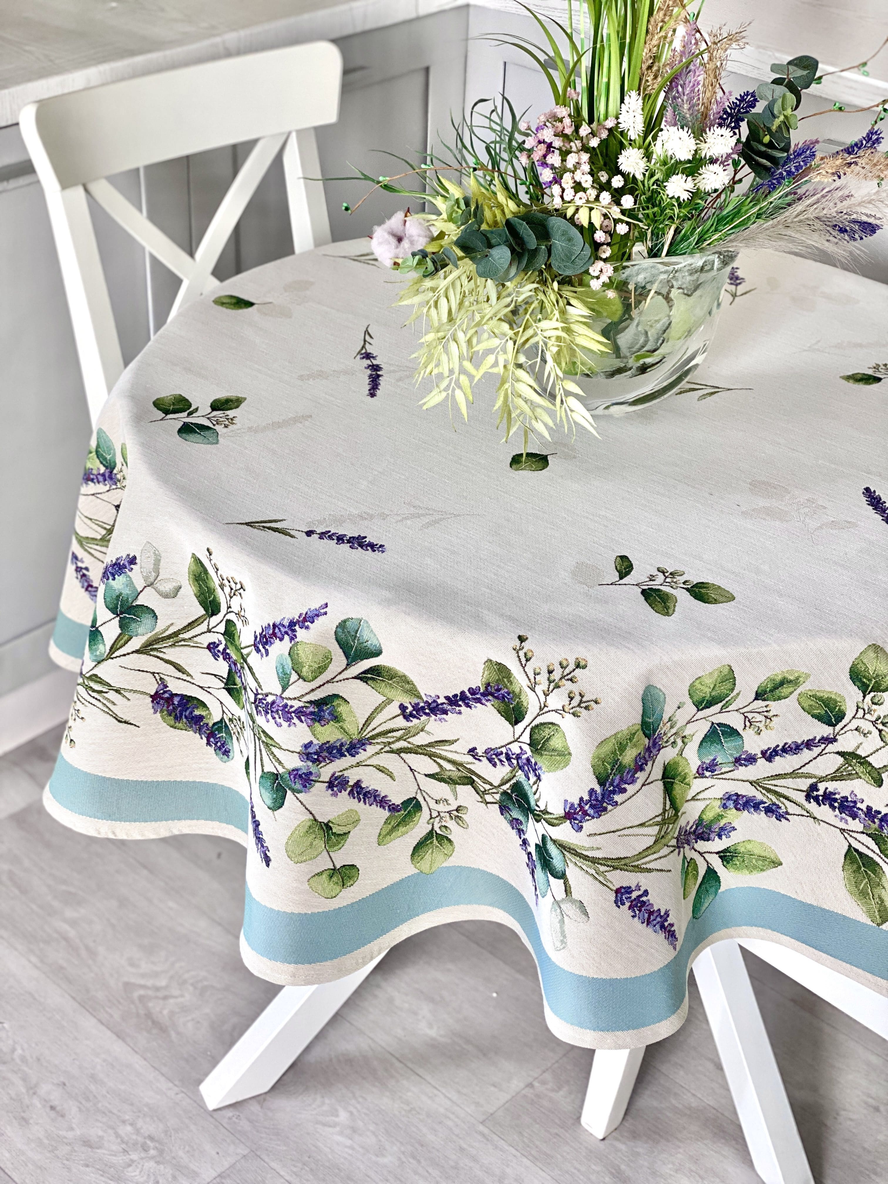 Round Tablecloth «DENTATA» - Premium Gobelin - Textile4Family