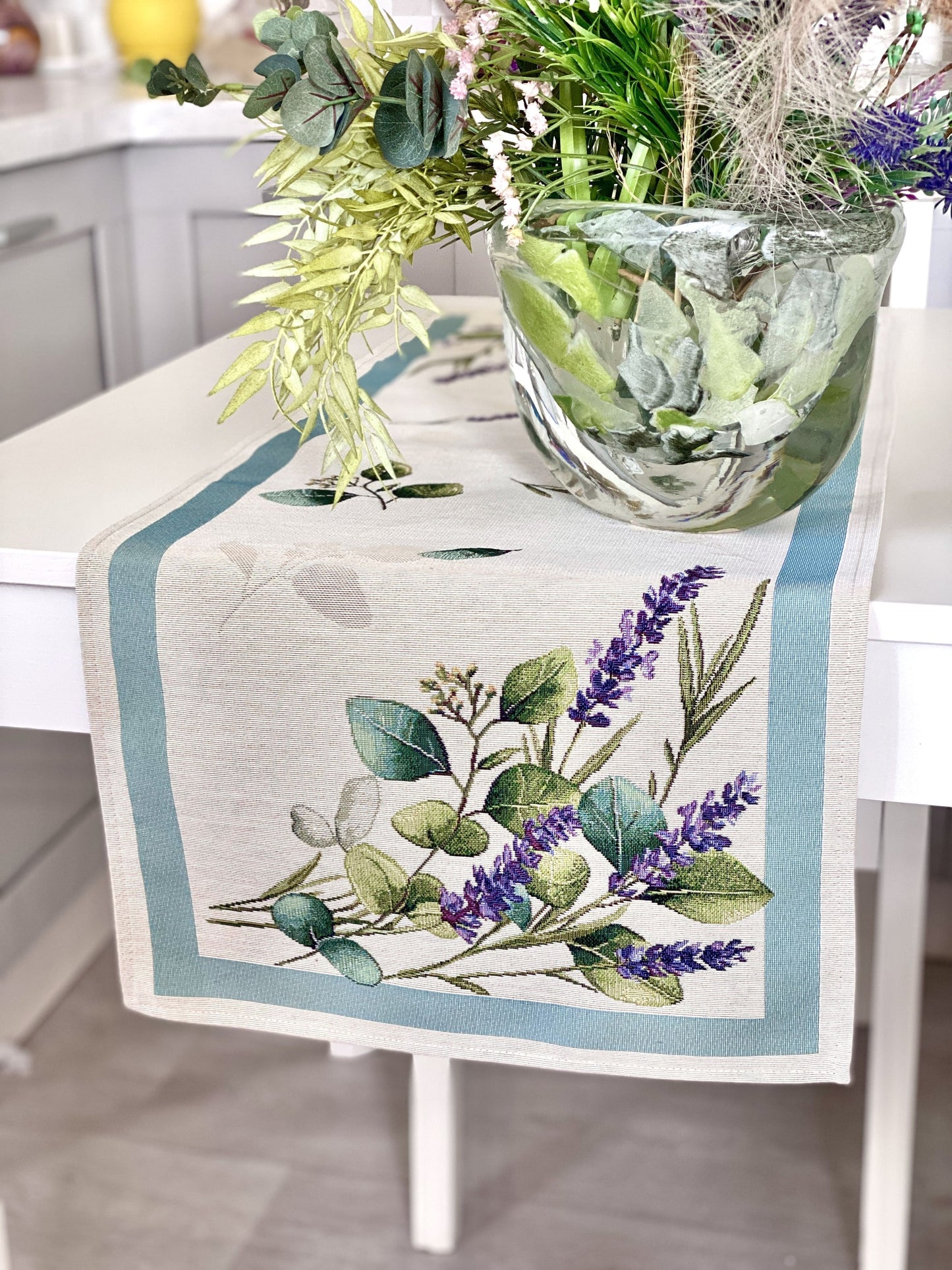 Table Runner «DENTATA» - Premium Gobelin - Textile4Family