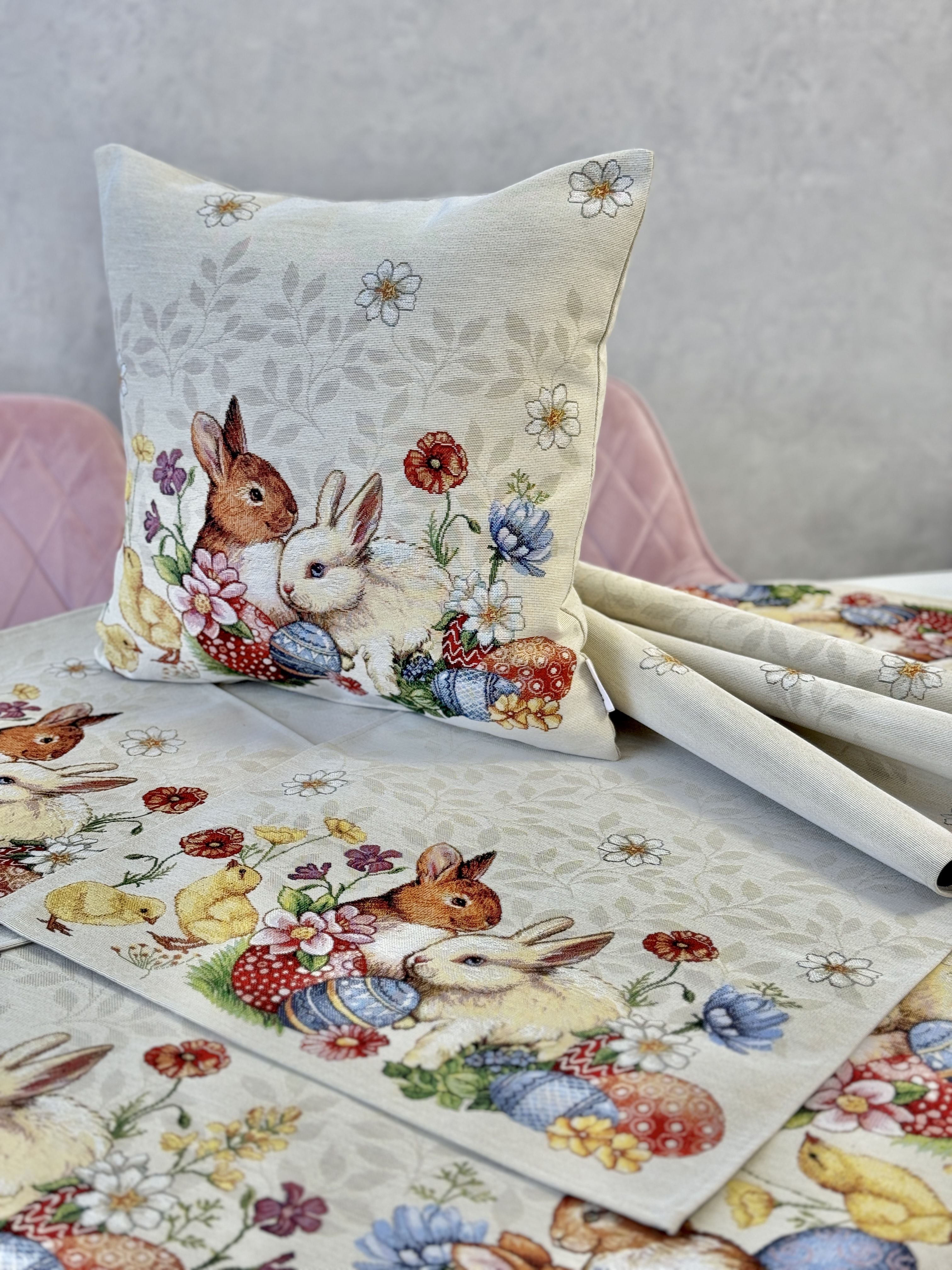 Easter tapestry table runner «Easter celebration» Limaso Textile