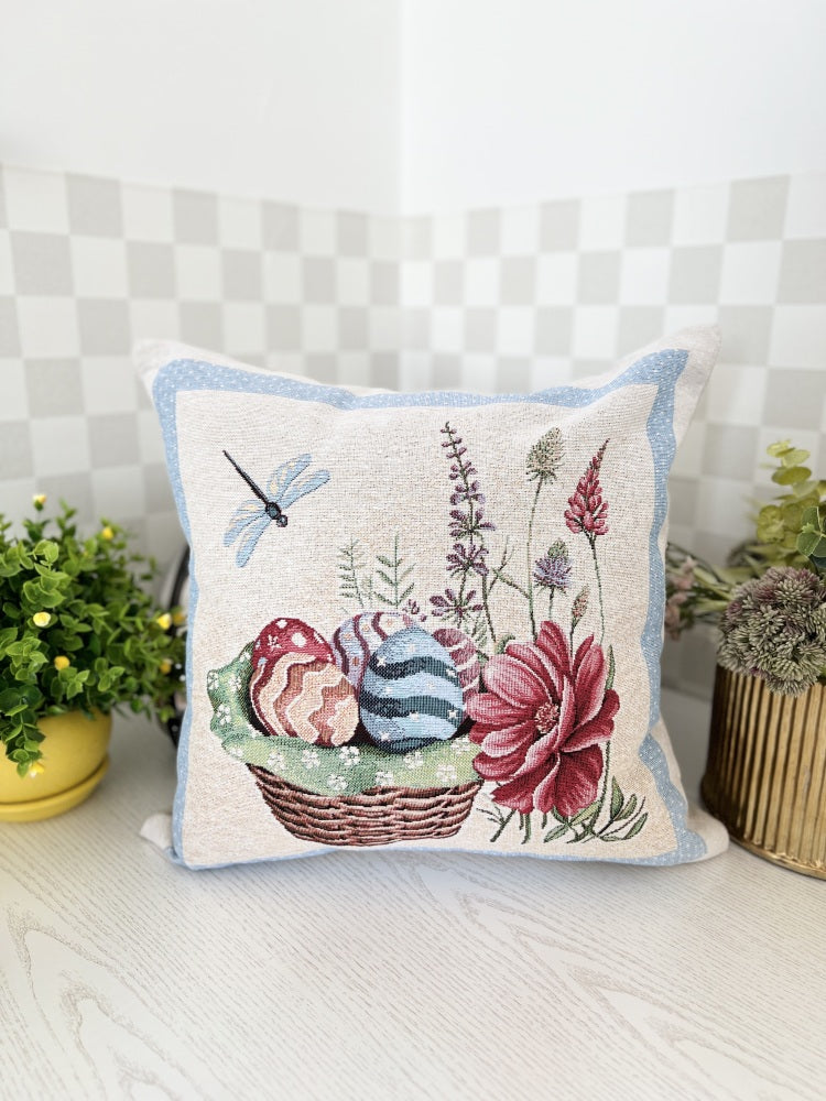 Easter tapestry cushion cover «Easter Bee»