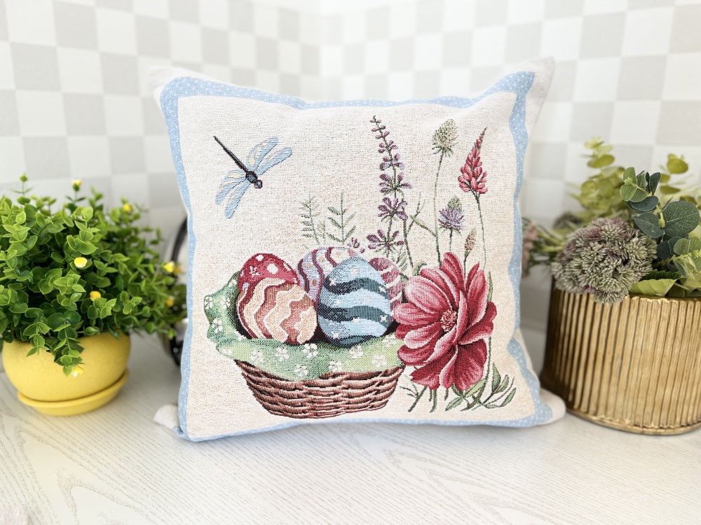 Easter tapestry cushion cover «Easter Bee»