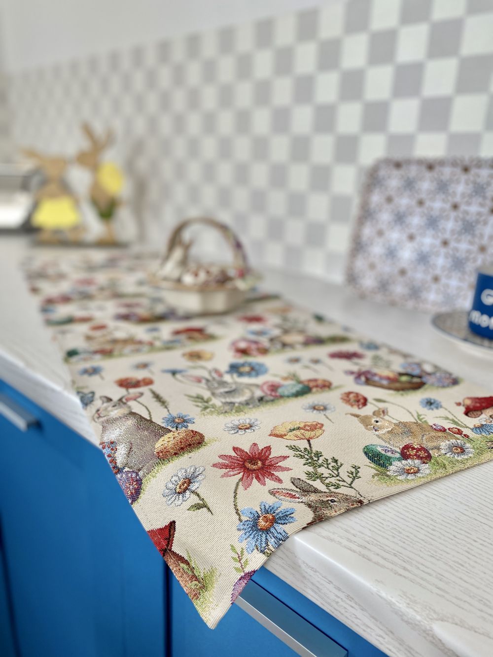 Easter tapestry table runner «Easter glade» Limaso Textile