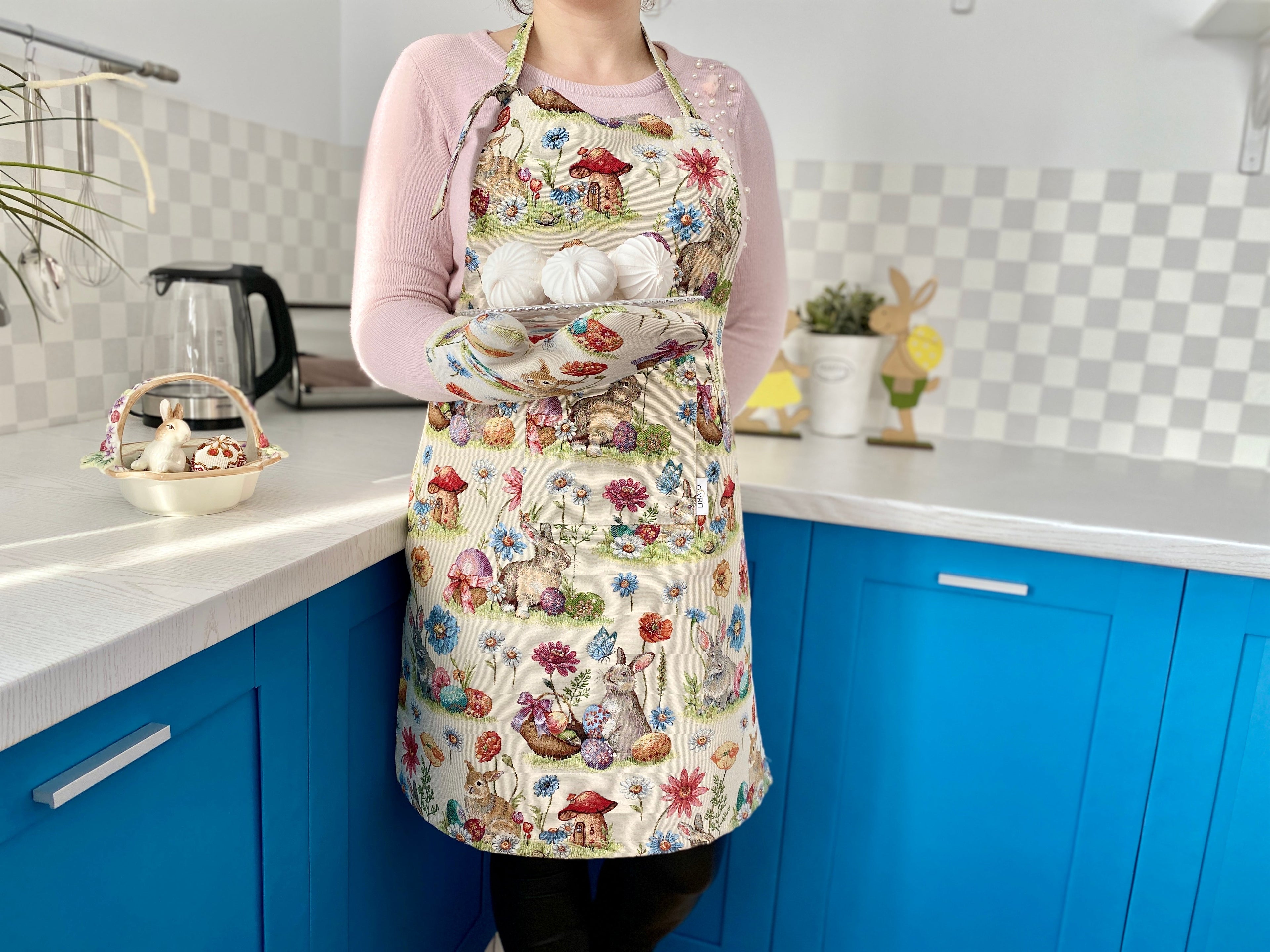 Easter tapestry kitchen apron «Easter glade» Limaso Textile