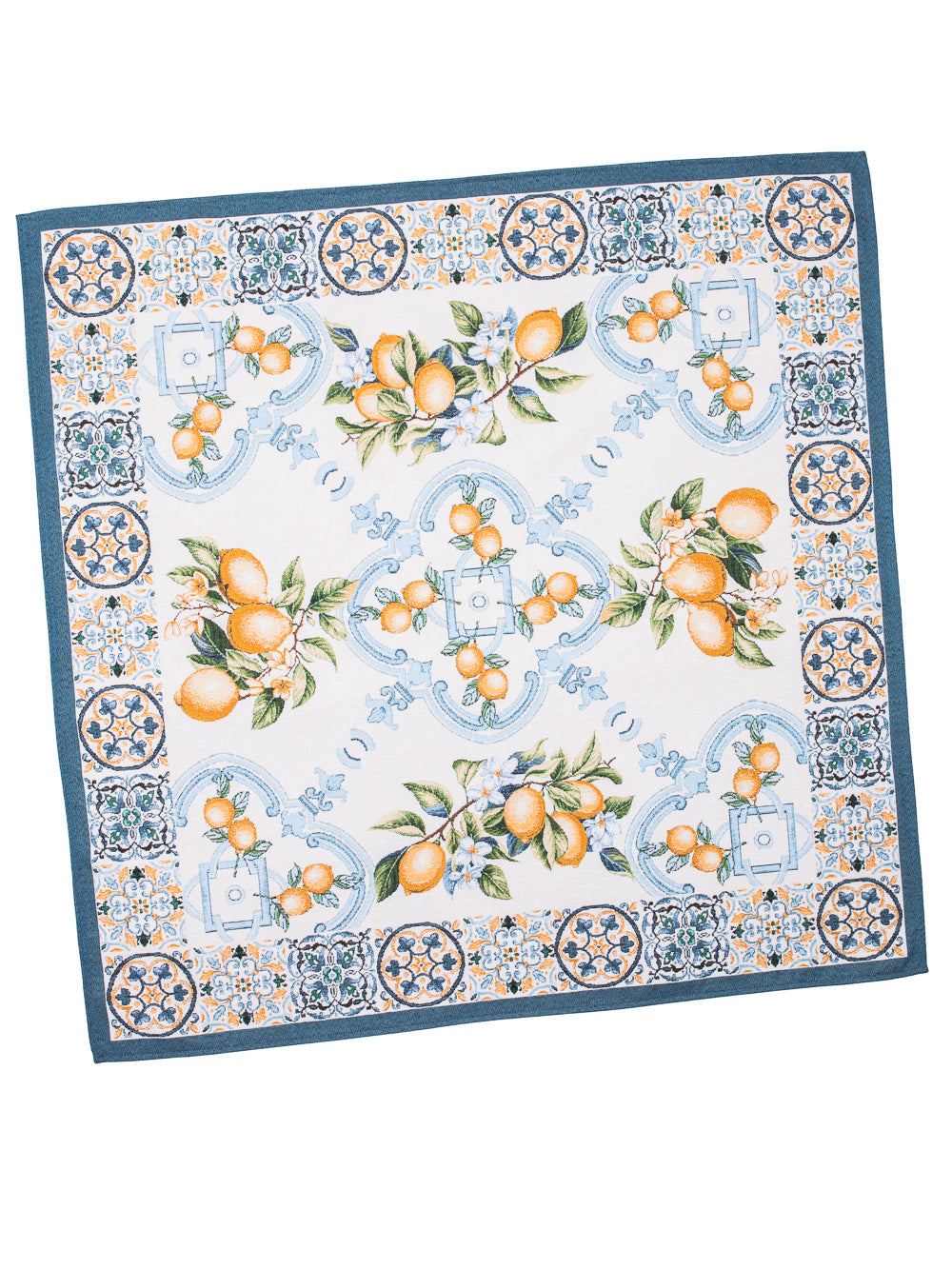 Tapestry tablecloth "Lemon Majolica" with microfibre