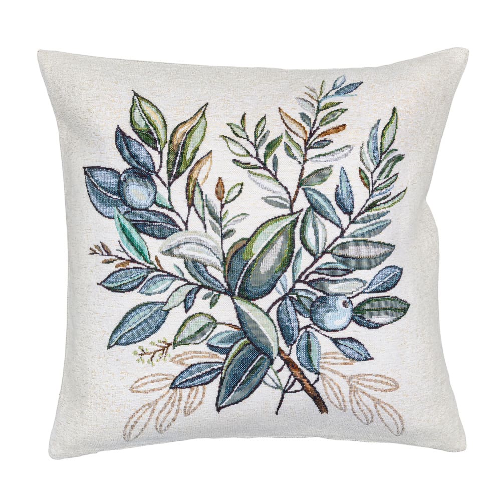 Cushion cover «Olive -3» - Premium Tapestry with Microfibre - Textile4Family