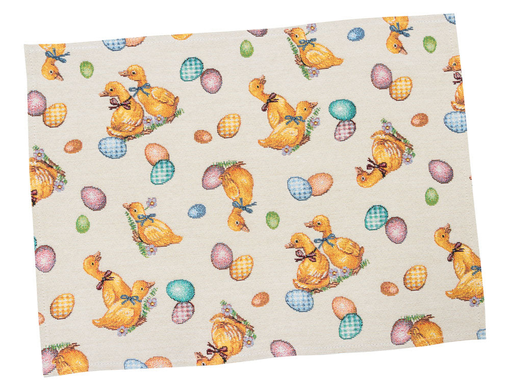 Easter tapestry Placemats set «Easter Ducks» Limaso Textile