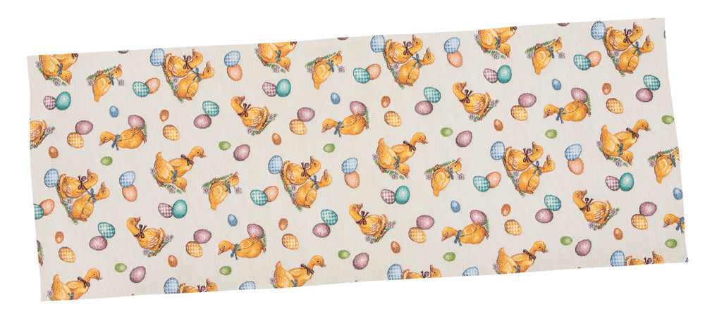 Easter tapestry table runner «Easter Ducks» Limaso Textile