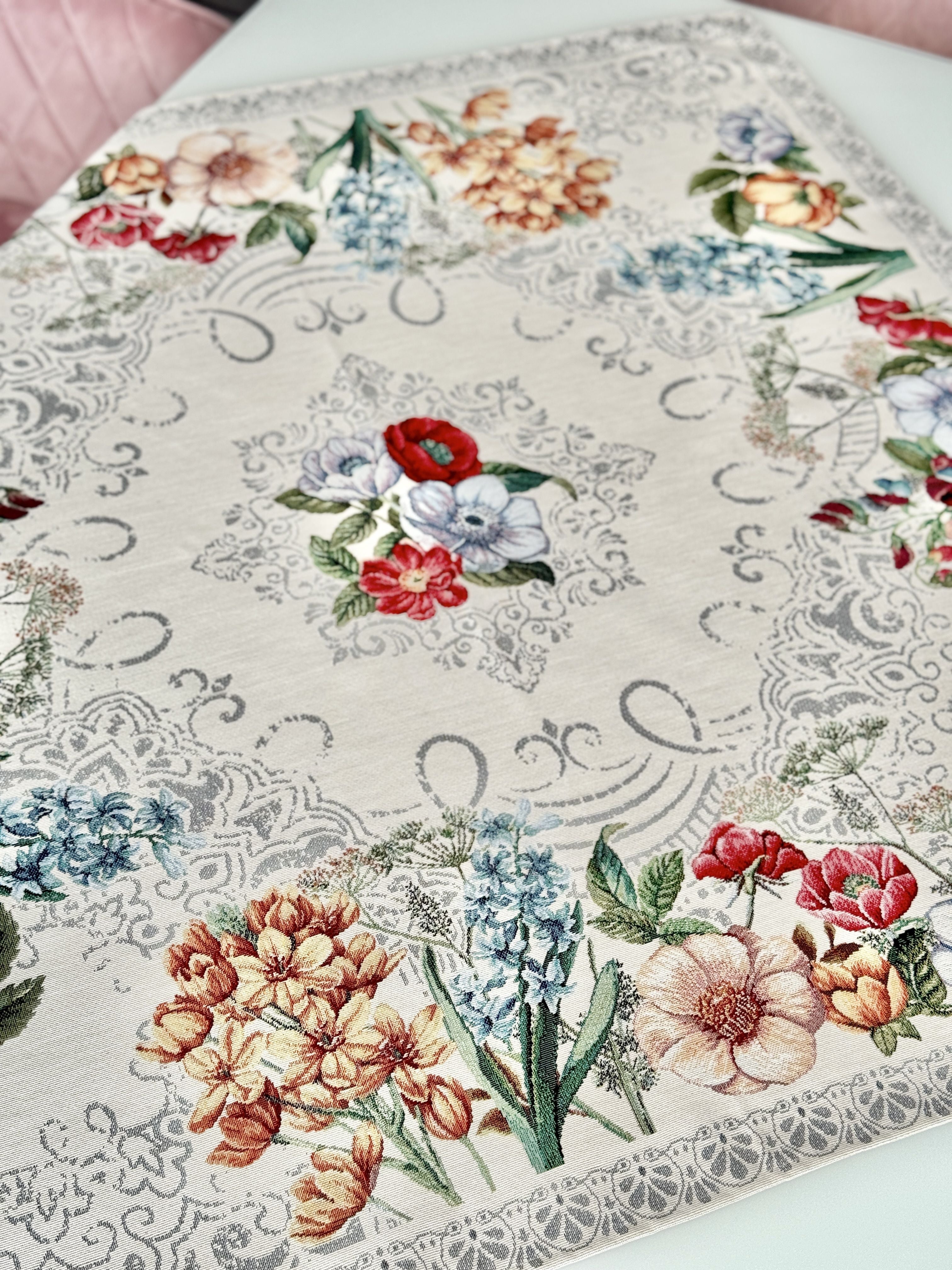 Tapestry tablecloth «MANDALAS FLOWERS» Limaso Textile