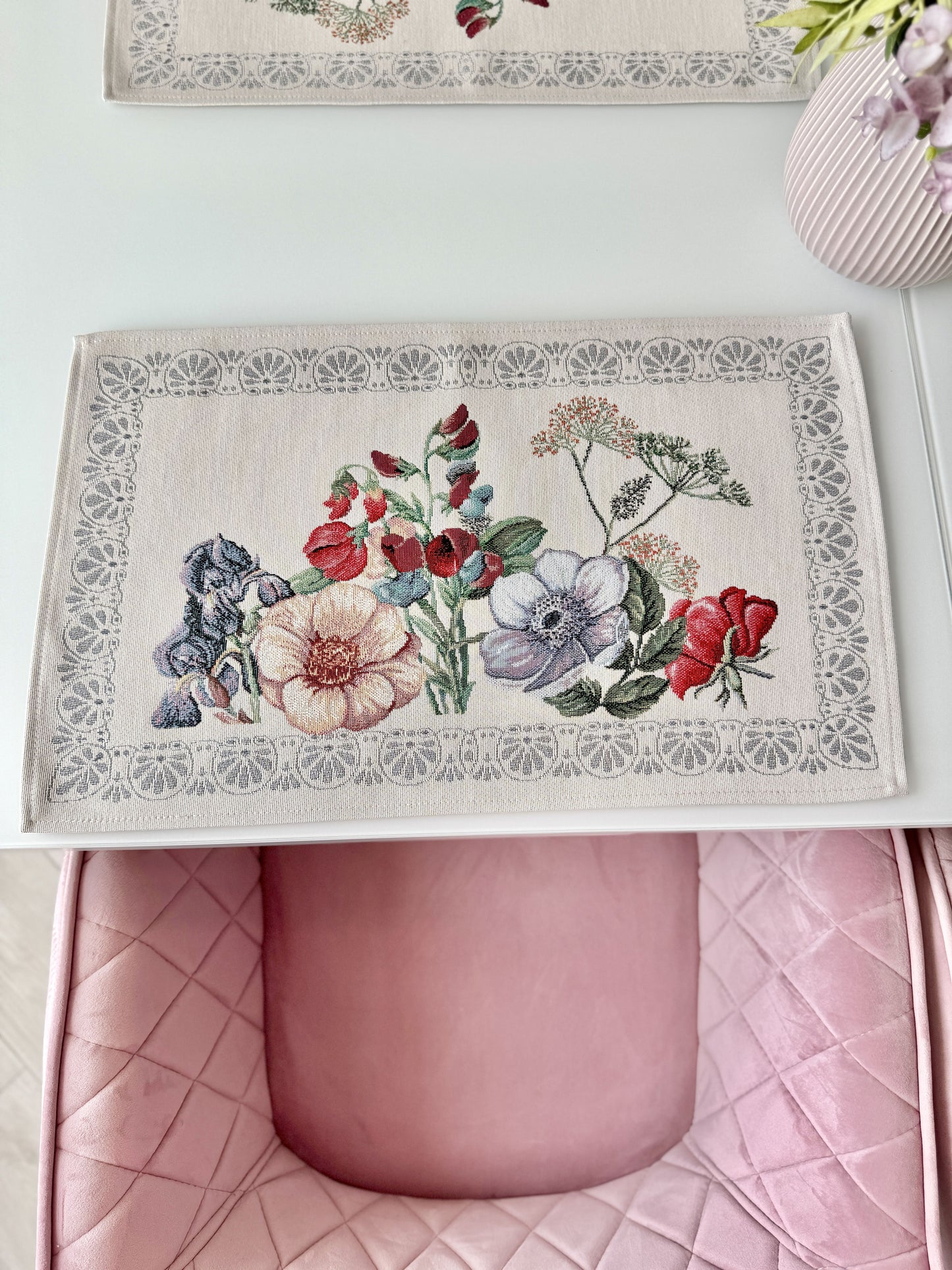 Tapestry Placemats set «MANDALAS FLOWERS»