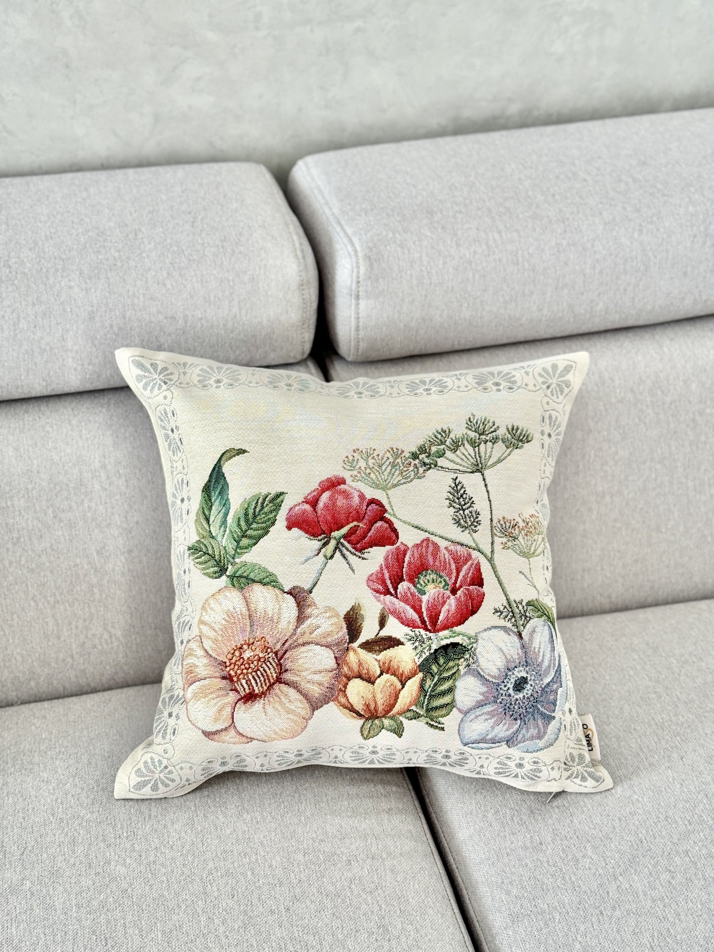 Tapestry cushion cover «MANDALAS FLOWERS-2»
