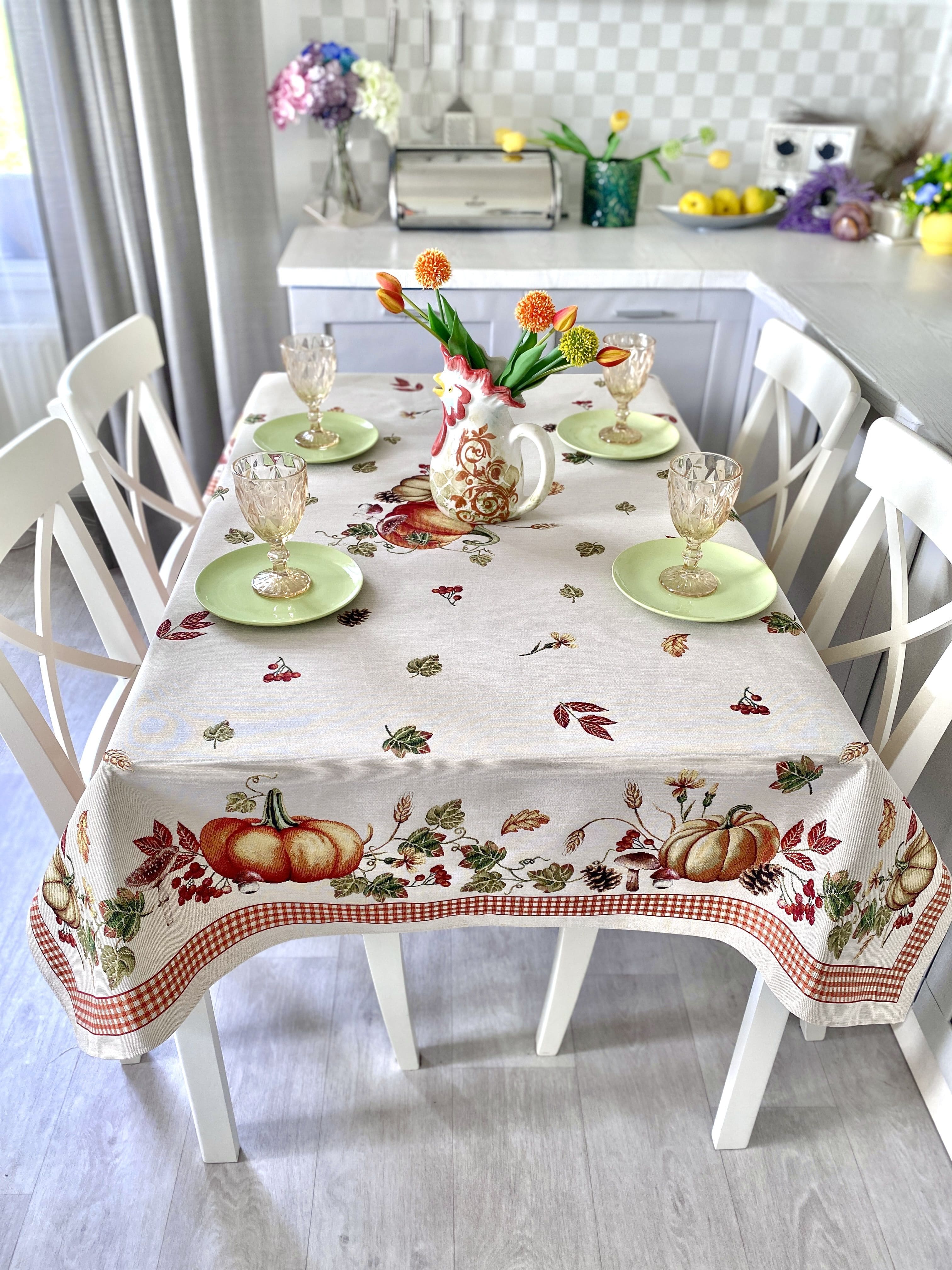 Rectangular tablecloth «OCTUBRE» - Premium Gobelin - Textile4Family
