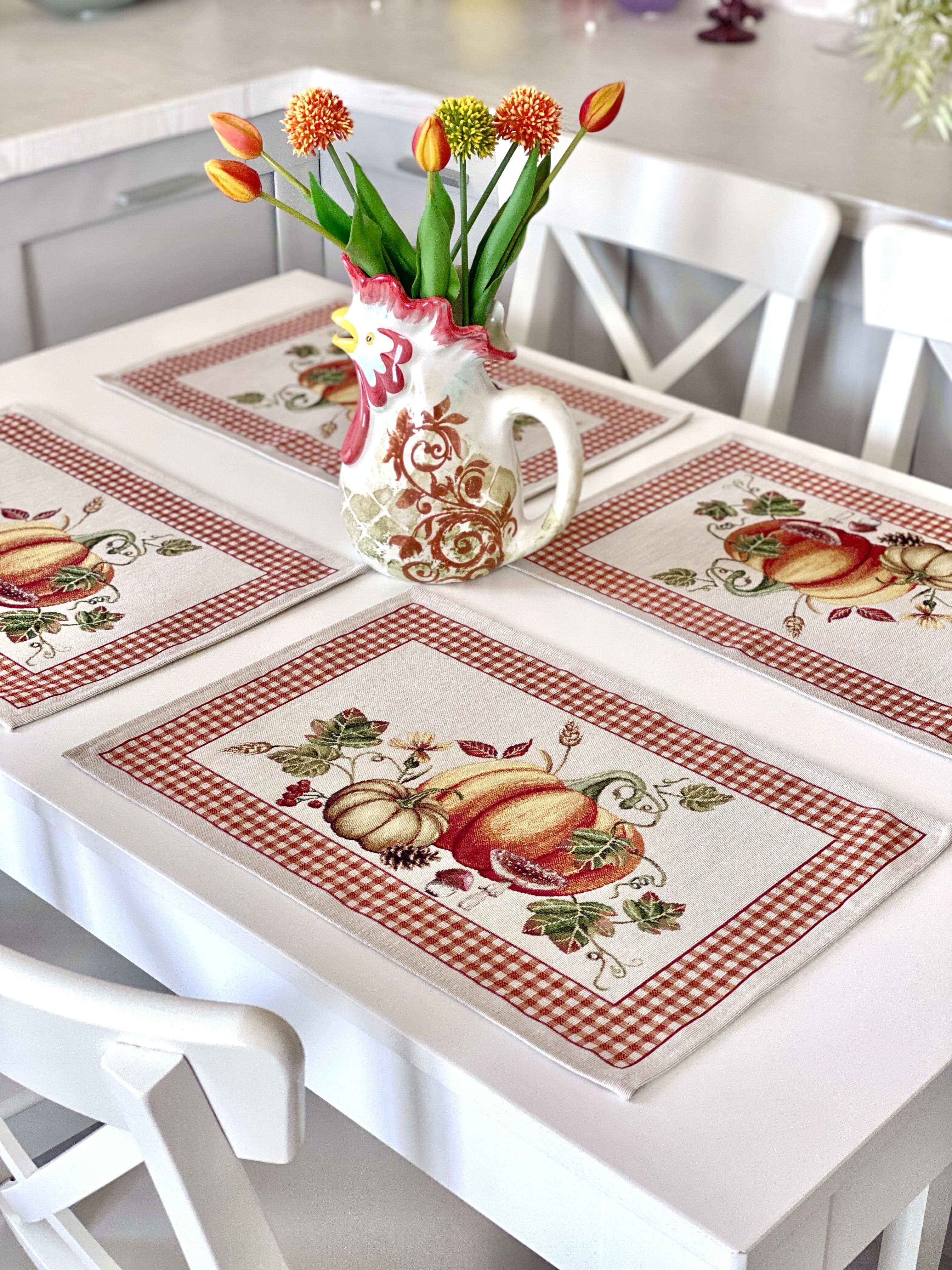 Placemat set «OCTUBRE» - Premium Gobelin - Textile4Family