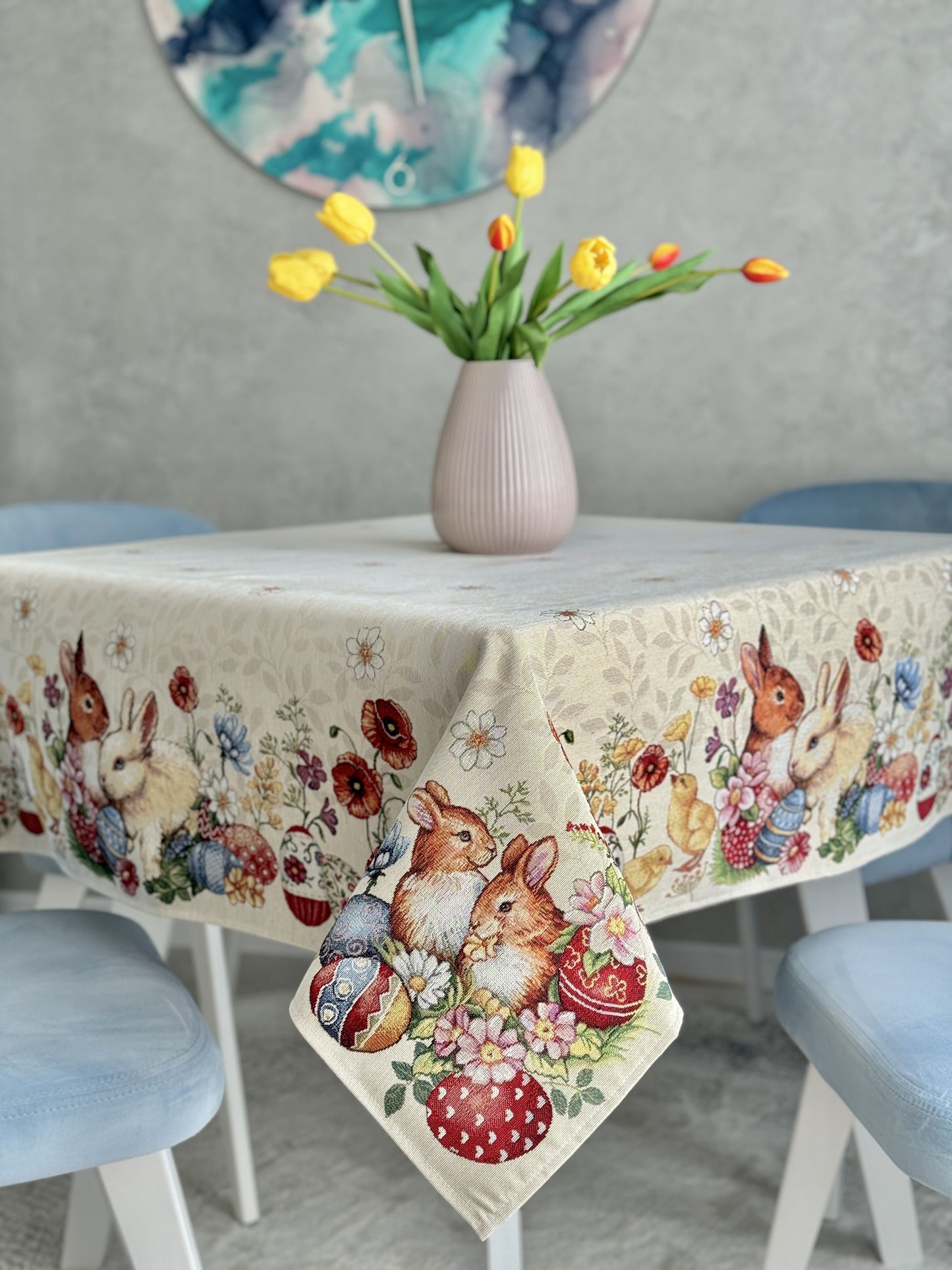 Easter tapestry tablecloth «Easter celebration»