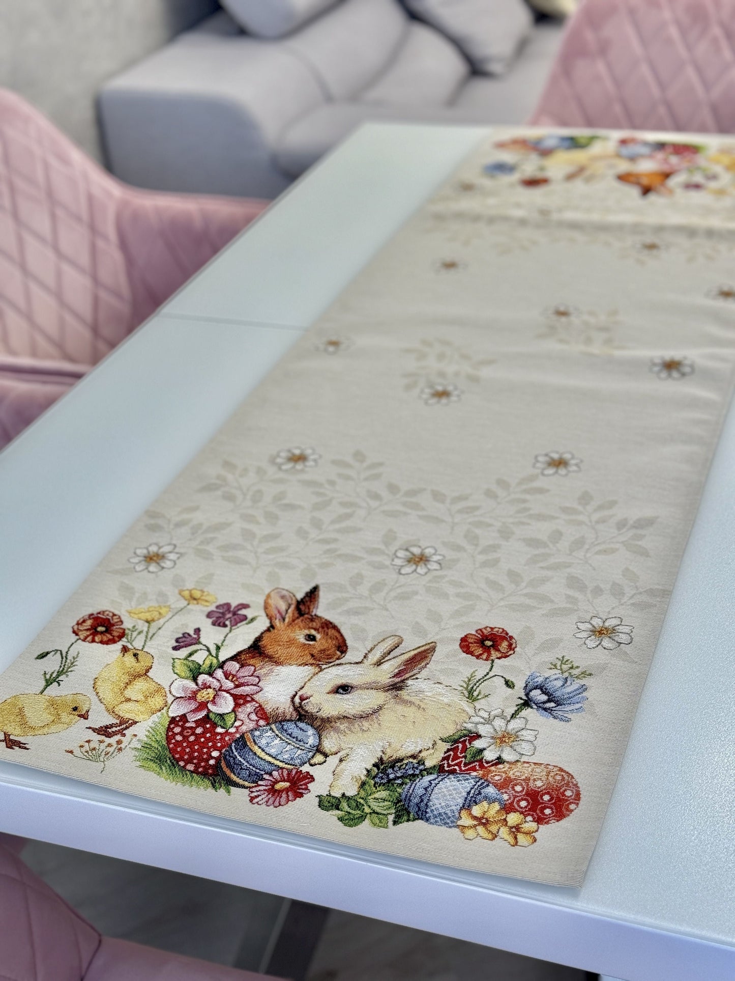 Easter tapestry table runner «Easter celebration» Limaso Textile