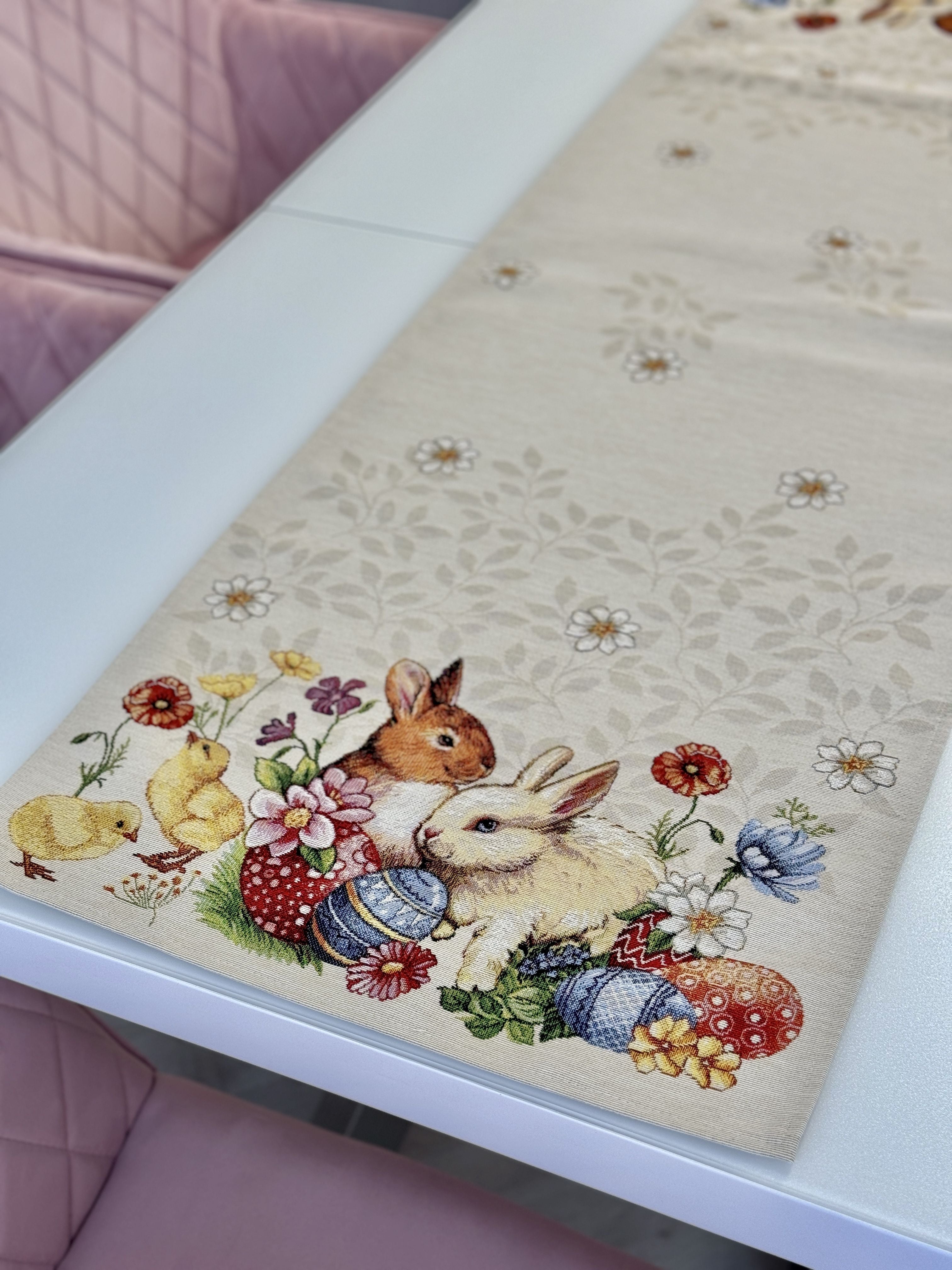 Easter tapestry table runner «Easter celebration» Limaso Textile