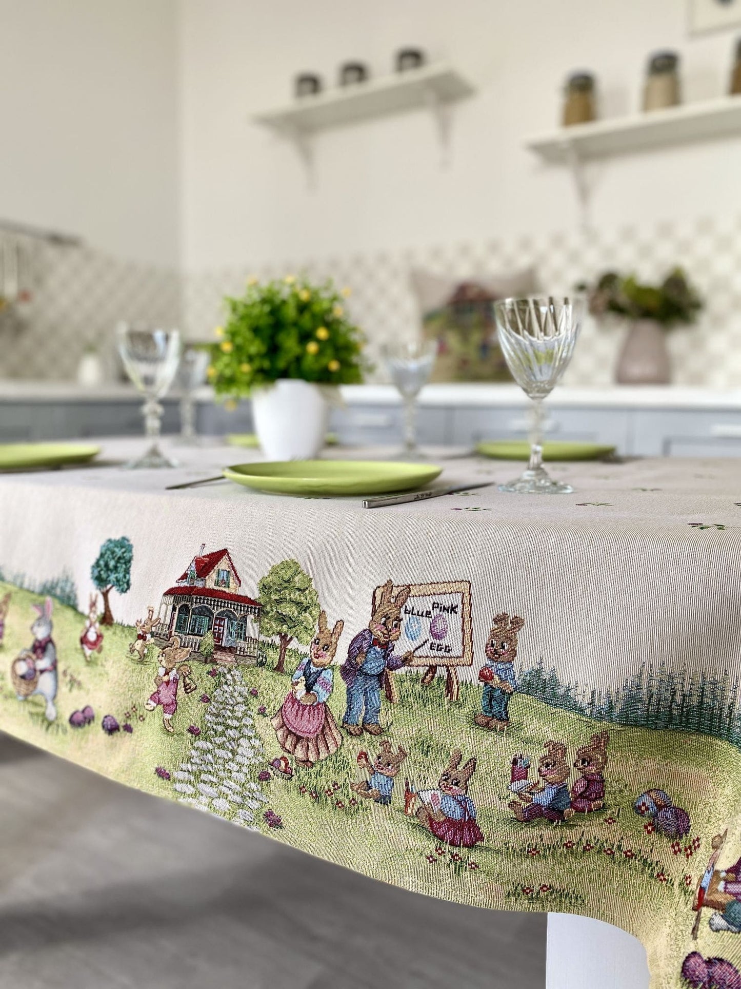 Easter tapestry tablecloth «Easter holiday»