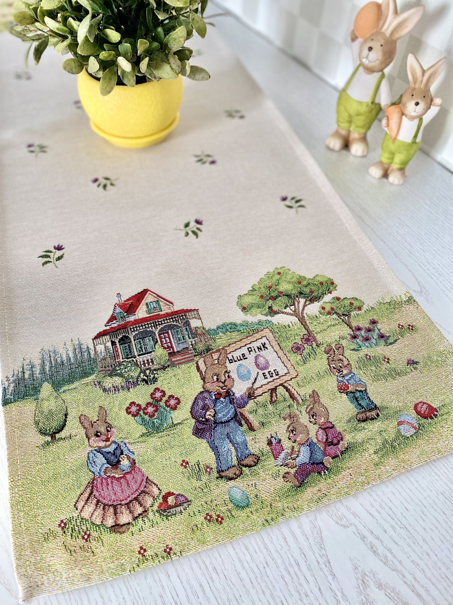 Easter tapestry table runner «Easter holiday» Limaso Textile