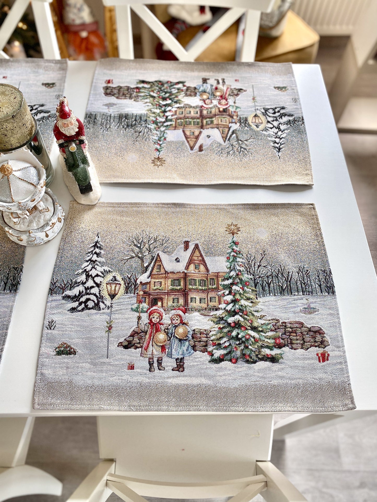 Christmas Placemat set «Magical Winter Eve» - Luxury Tapestry