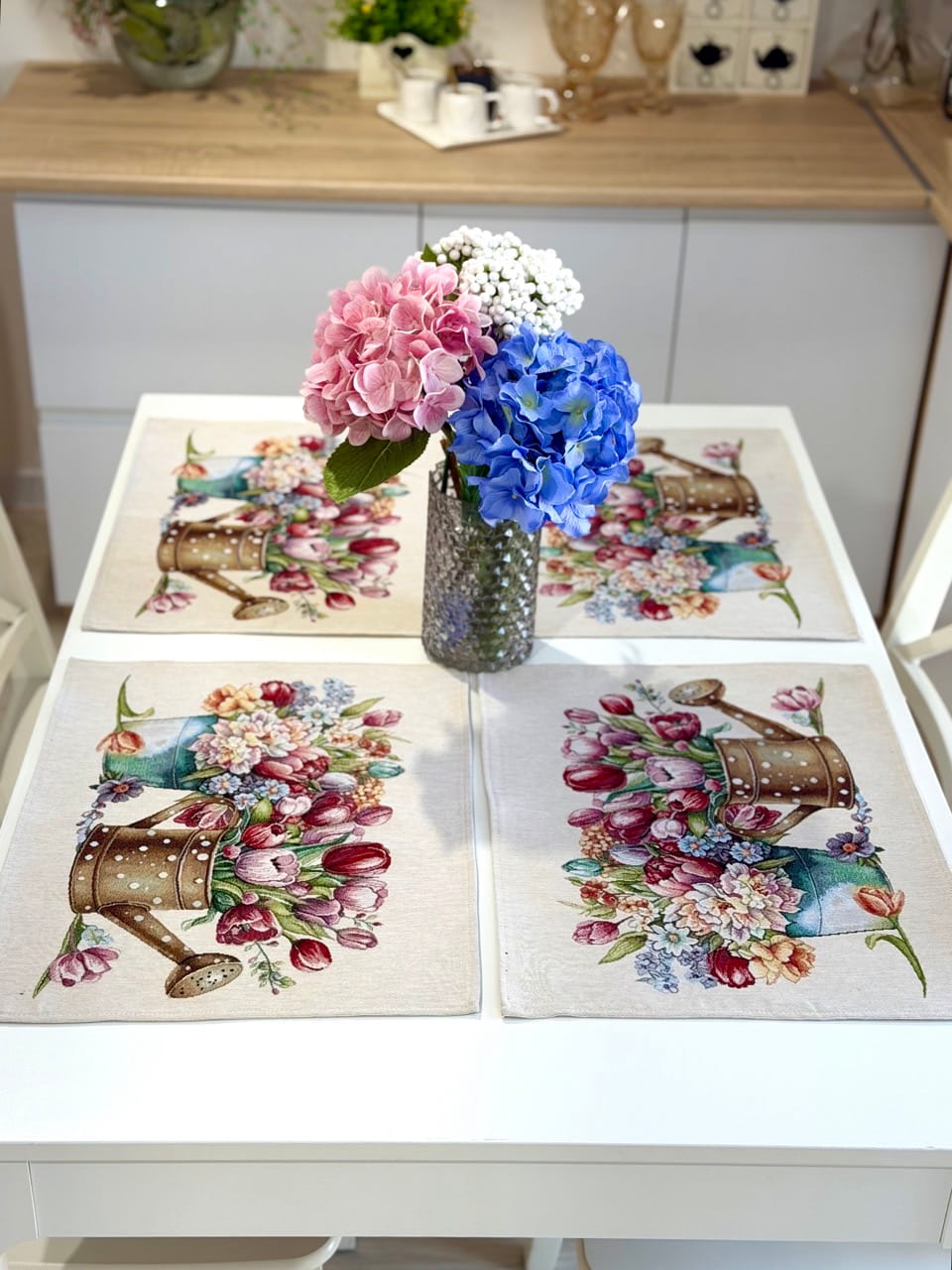 Placemat set «Tulip Bouquet» - Premium Tapestry - Textile4Family