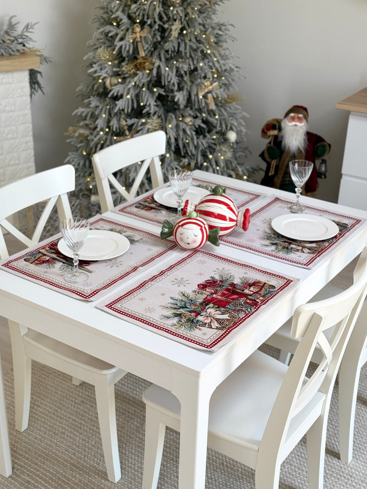 Christmas Placemat set «Christmas gifts» - High quality tapestry