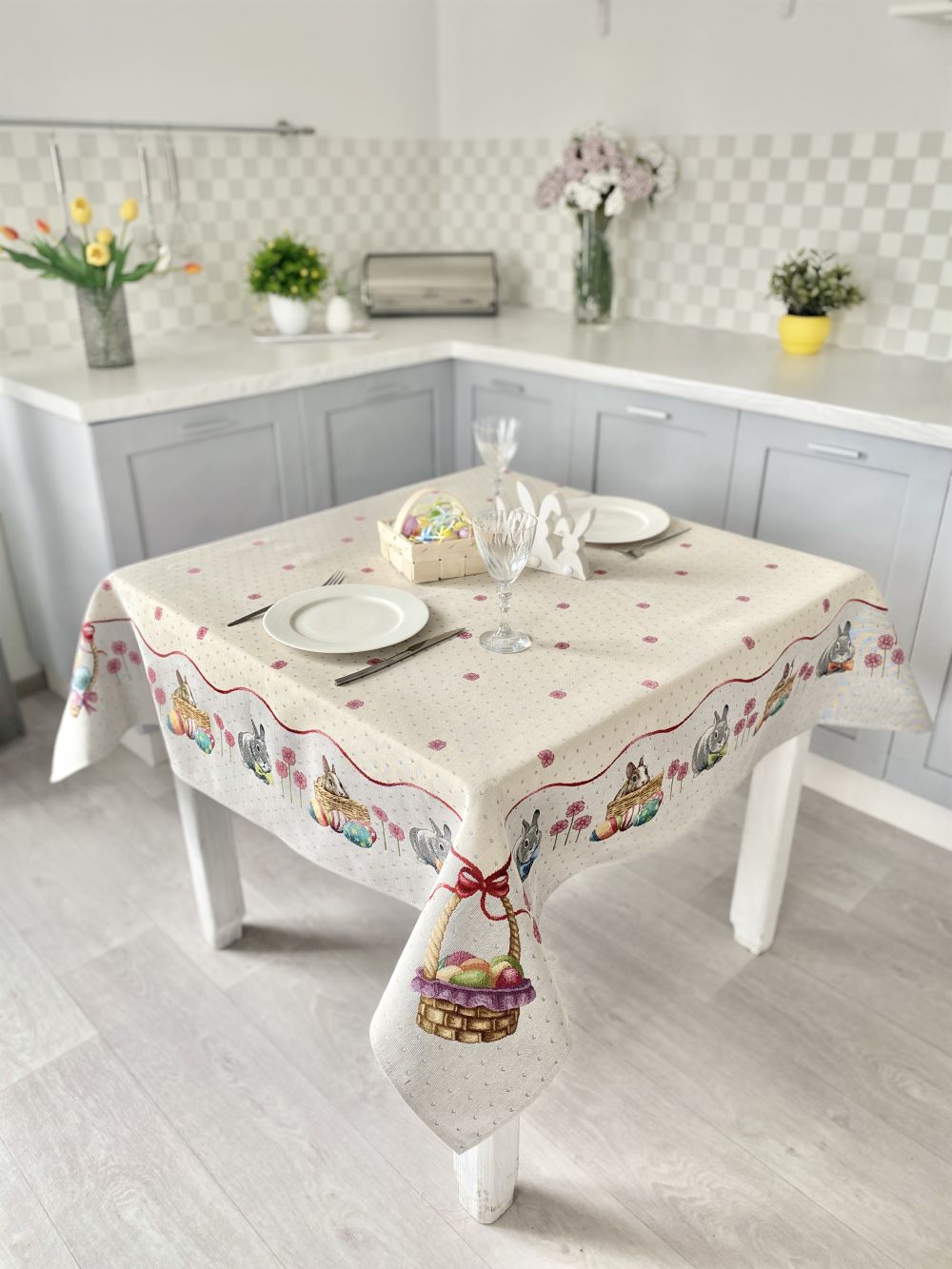 Easter tapestry tablecloth «Easter Basket»
