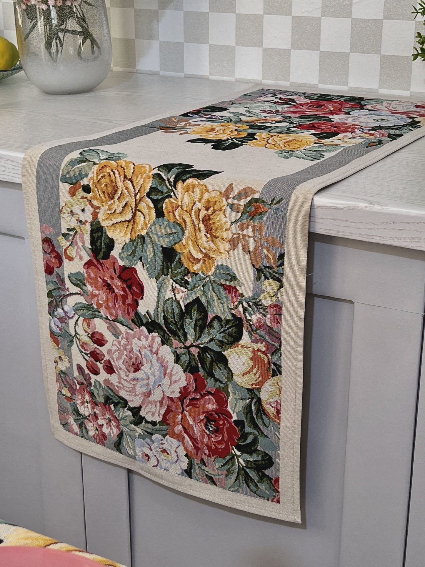 Tapestry table runner «Tanzanita»