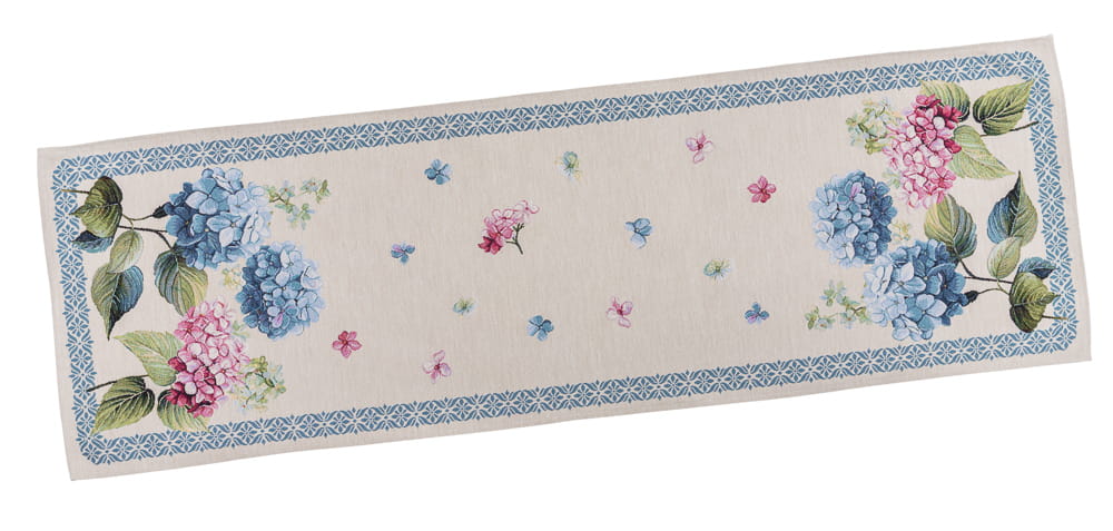 Table Runner «Hydrangea» - Premium Tapestry - Textile4Family