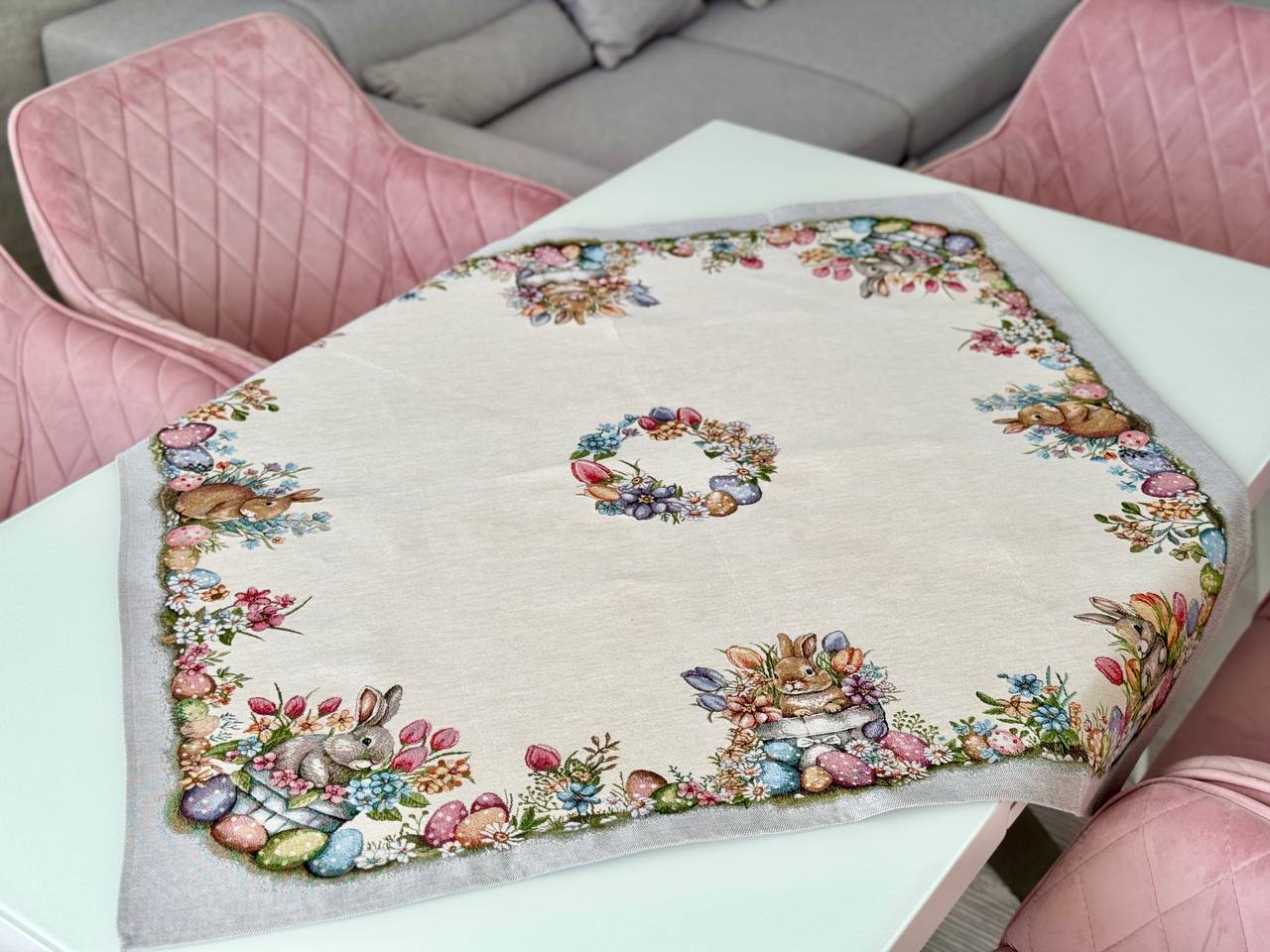 Easter tapestry tablecloth «Happy Easter»