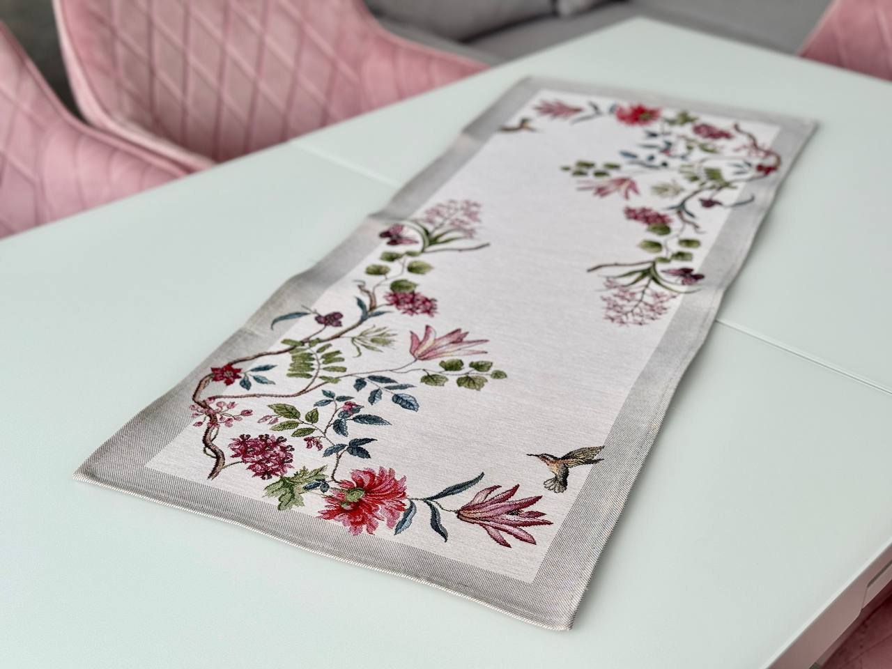Tapestry table runner «Spring Flowers»