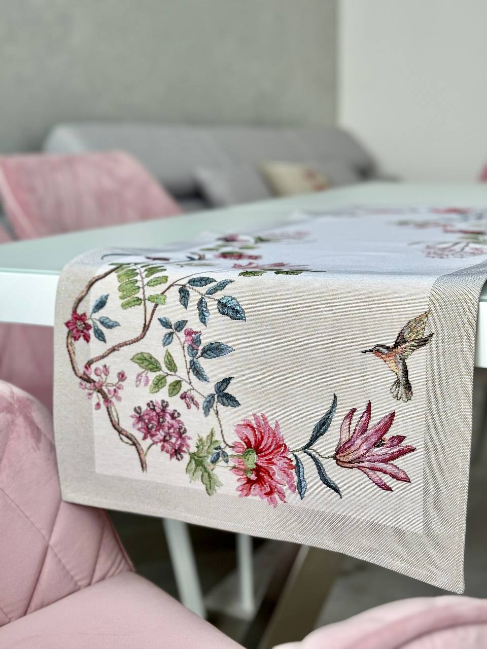 Tapestry table runner «Spring Flowers»