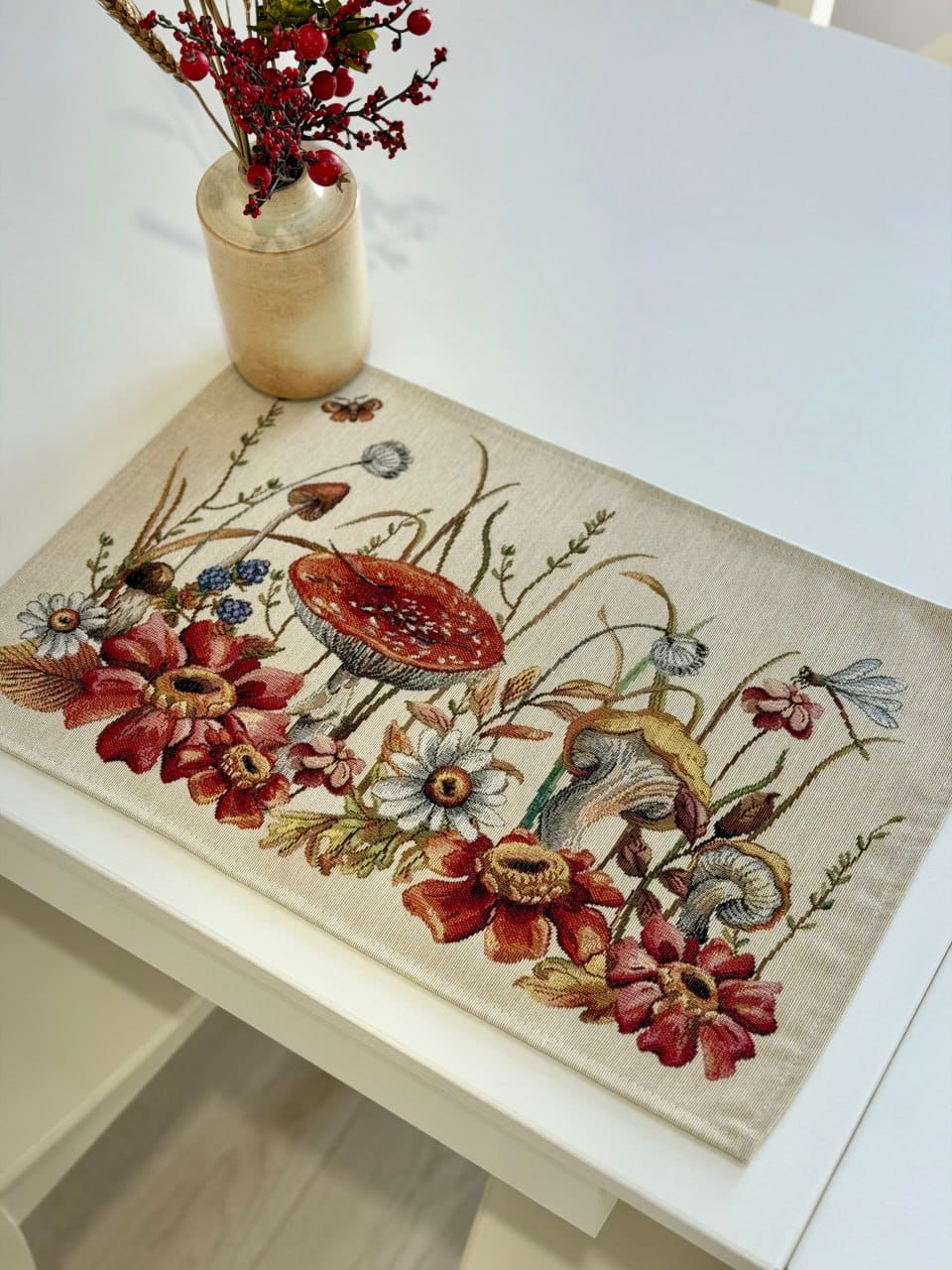 Autumn Placemat set «Autumn woodland» - High quality tapestry