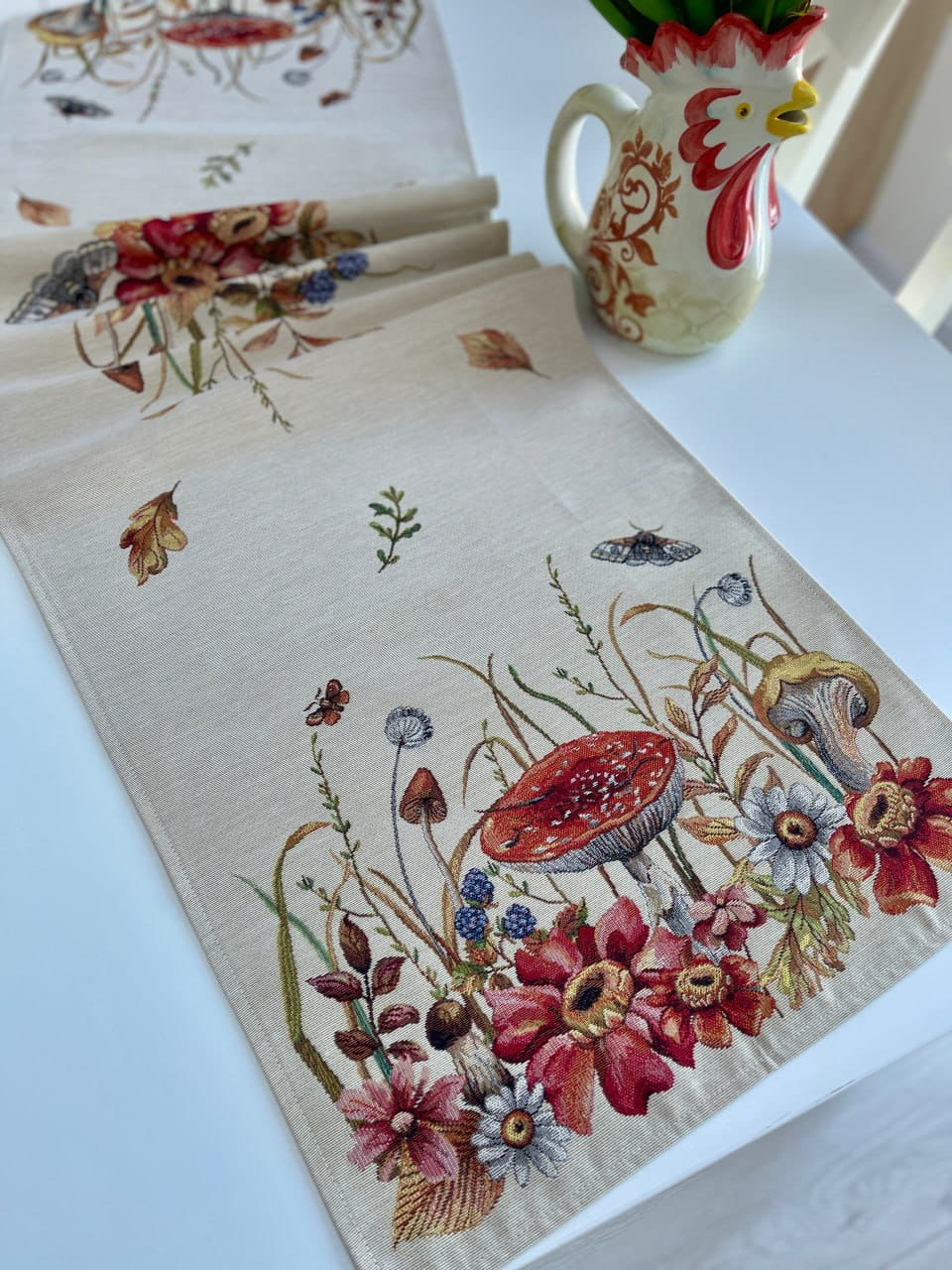 Autumn Table Runner «Autumn woodland» - High quality tapestry