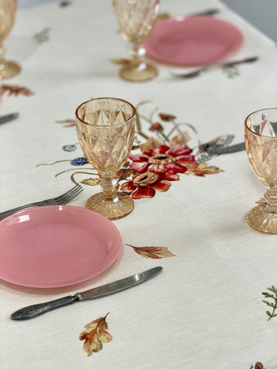 Autumn Rectangular tablecloth «Autumn woodland» - High quality tapestry