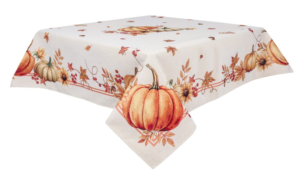 Autumn Rectangular tablecloth «Pumpkin» - High quality tapestry