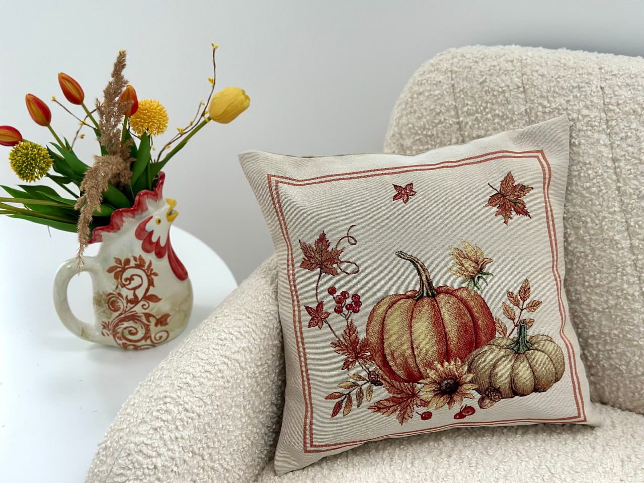 Autumn Cushion cover «Pumpkin» - High quality tapestry