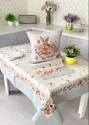 Easter tapestry tablecloth «Easter Bunny» Limaso Textile