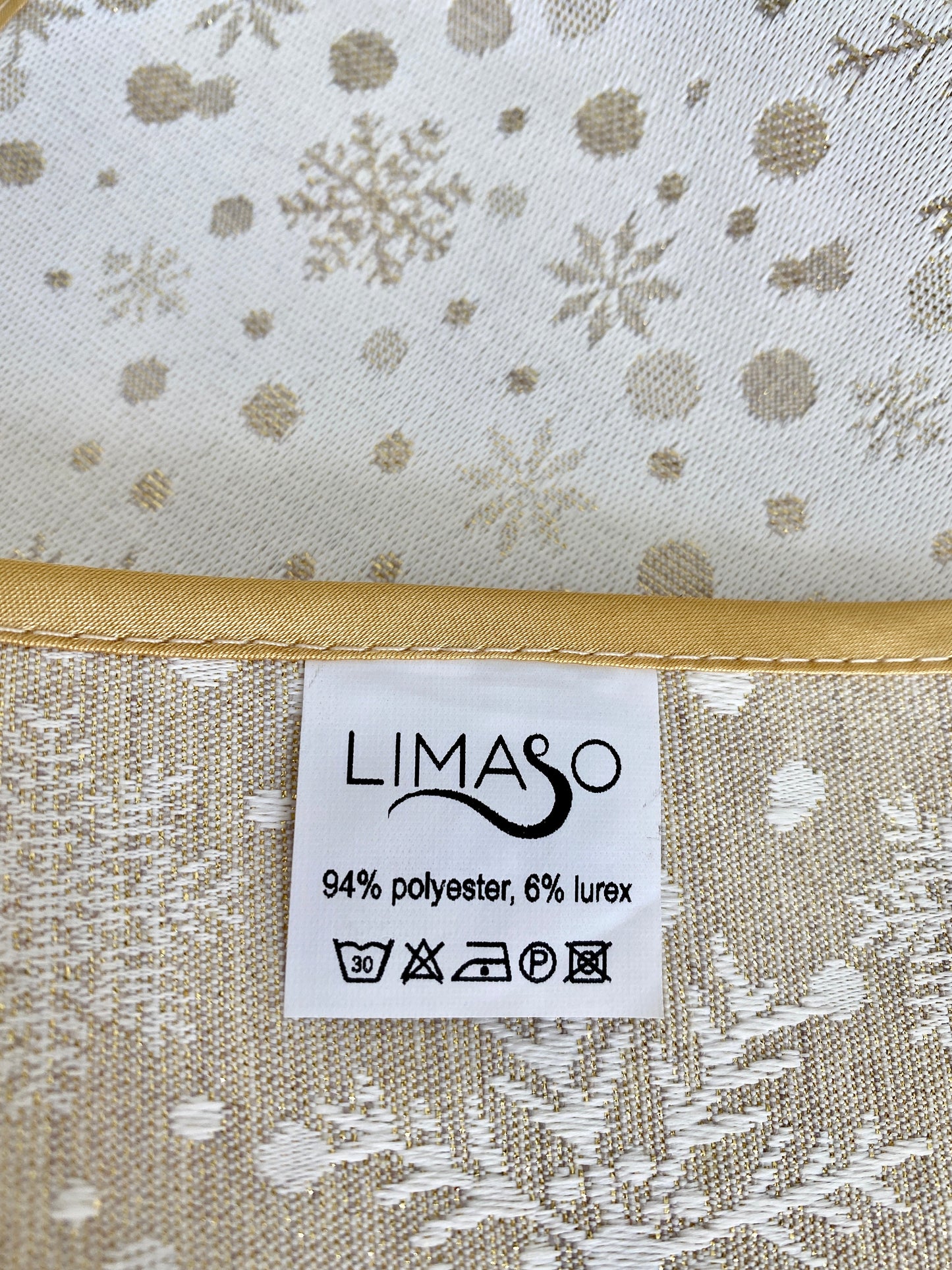 Buy Christmas Runner Double-sided with Teflon coating "WINTER"(golden lurex) UK Textil4Family