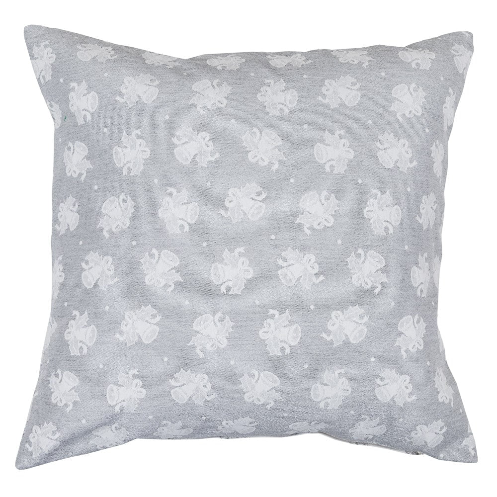 Buy Christmas Cushion Cover Double-sided "Jingle Bells" (silver lurex) UK Textil4Family
