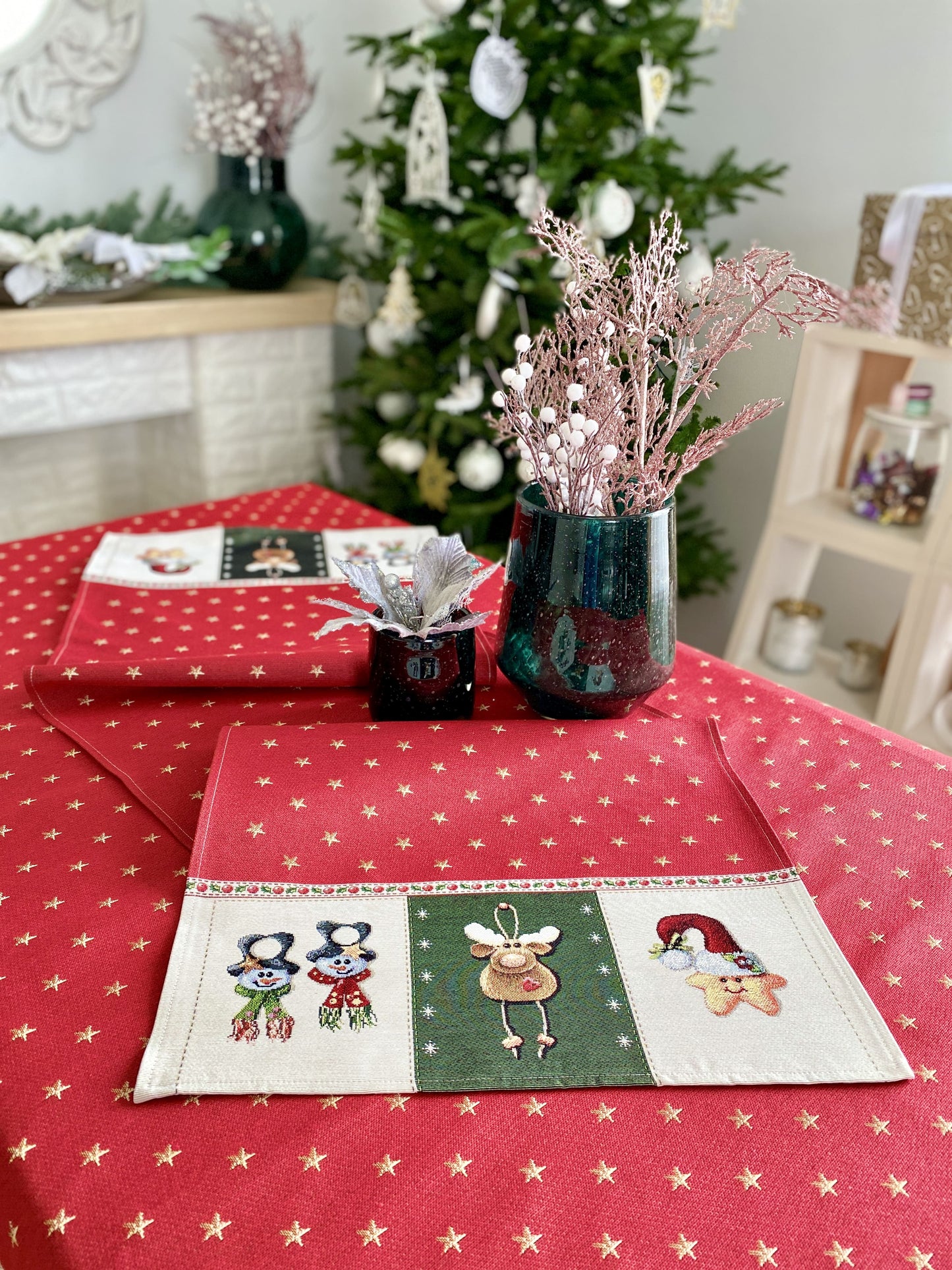 Buy Christmas Tapestry Table Runner "Sweet Christmas" UK Textil4Family