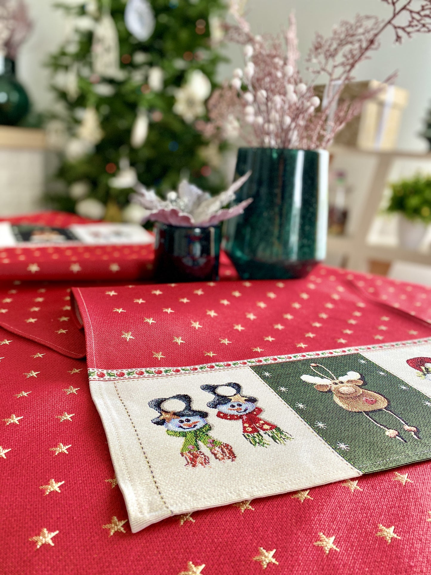 Buy Christmas Tapestry Table Runner "Sweet Christmas" UK Textil4Family