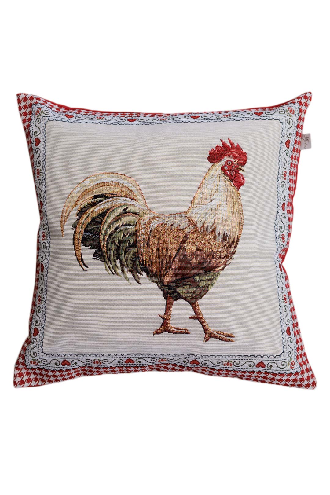 Cushion cover «Rooster/Chicken -2» - Premium Gobelin - Textile4Family