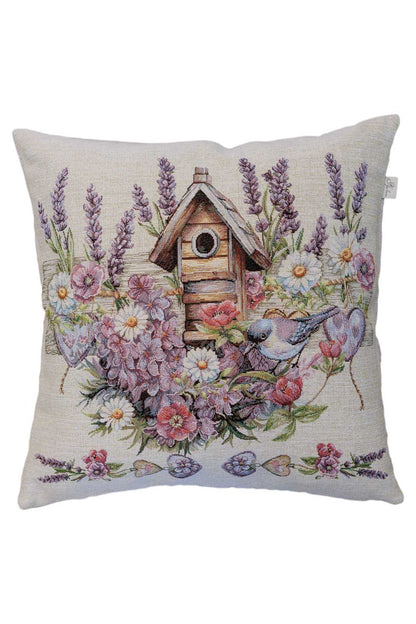 Cushion cover «Lavender bird» - Luxury Tapestry - Textile4Family