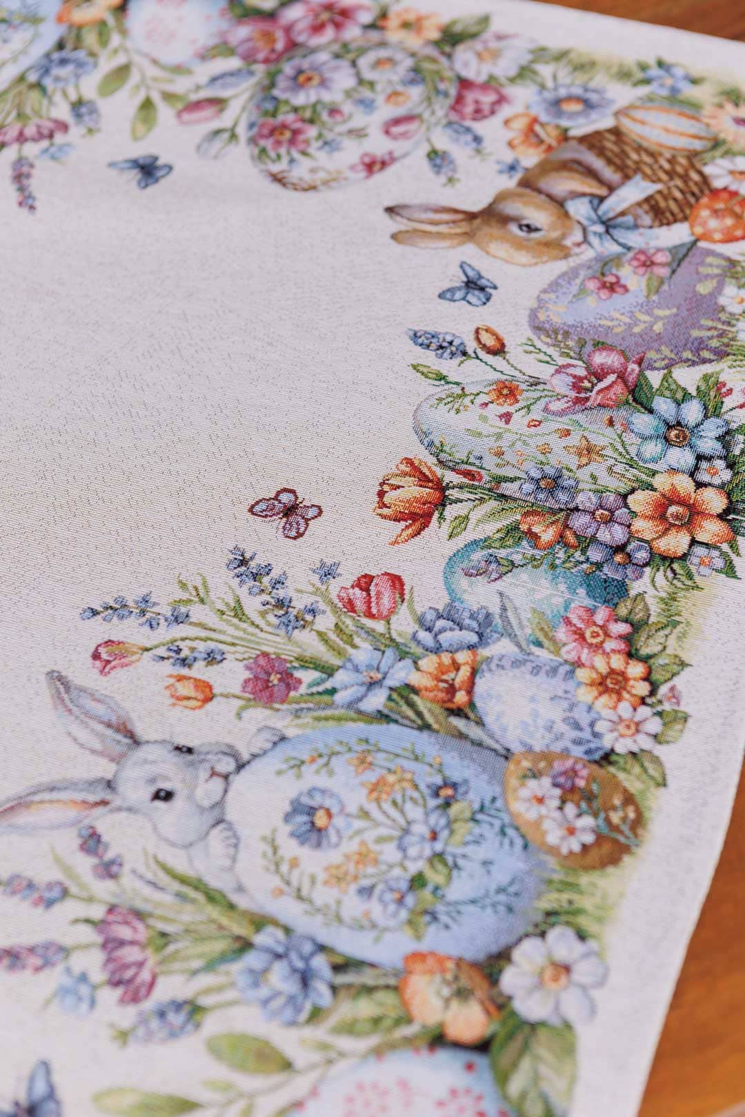 Easter Square tablecloth «Spring Easter Eggs» - Luxury Tapestry - Textile4Family