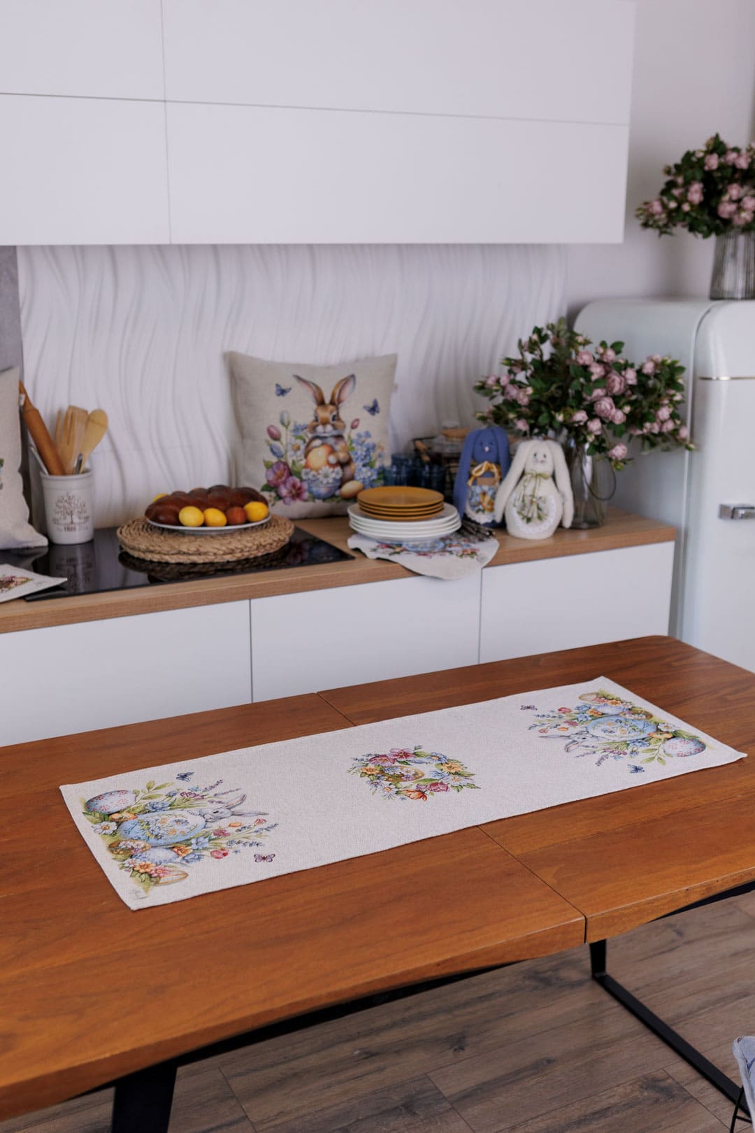 Easter Table Runner «Spring Easter Eggs» - Luxury Tapestry - Textile4Family