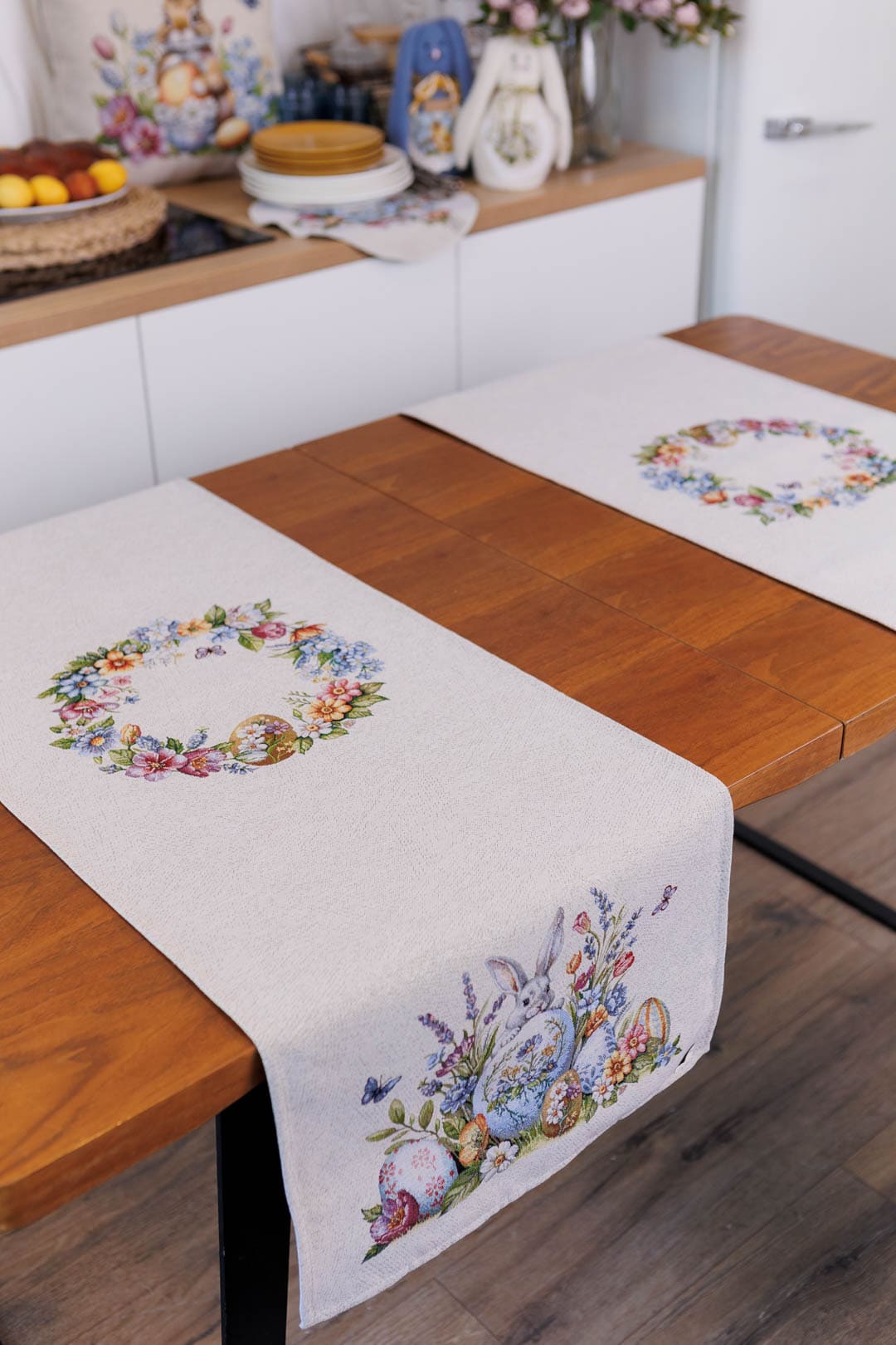 Easter Table Runner «Spring Easter Eggs» - Luxury Tapestry - Textile4Family