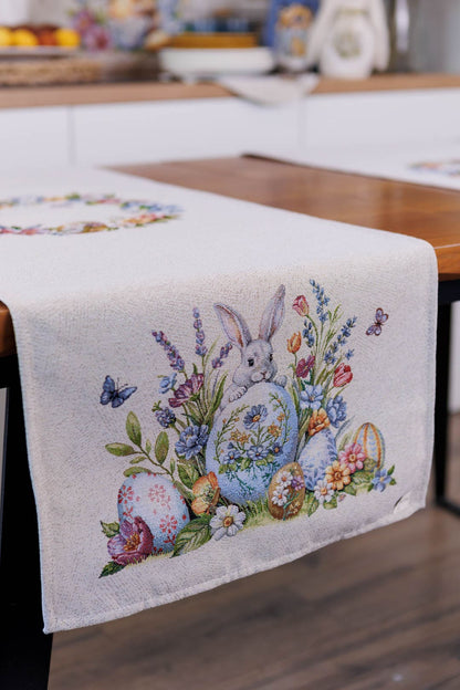 Easter Table Runner «Spring Easter Eggs» - Luxury Tapestry - Textile4Family