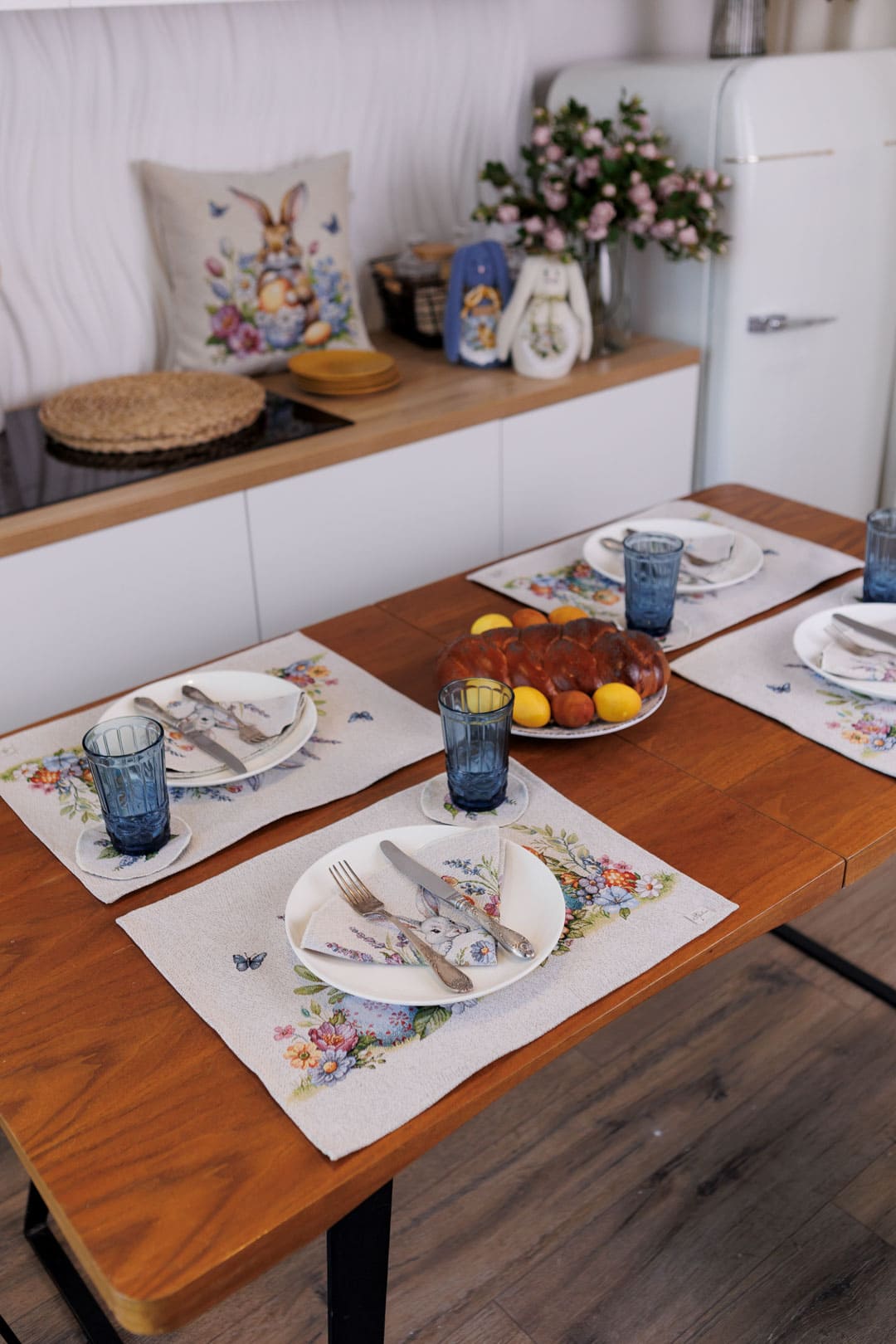 Easter Placemat set «Spring Easter Eggs» - Luxury Tapestry - Textile4Family