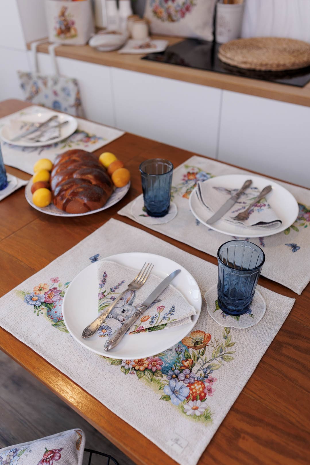 Easter Placemat set «Spring Easter Eggs» - Luxury Tapestry - Textile4Family